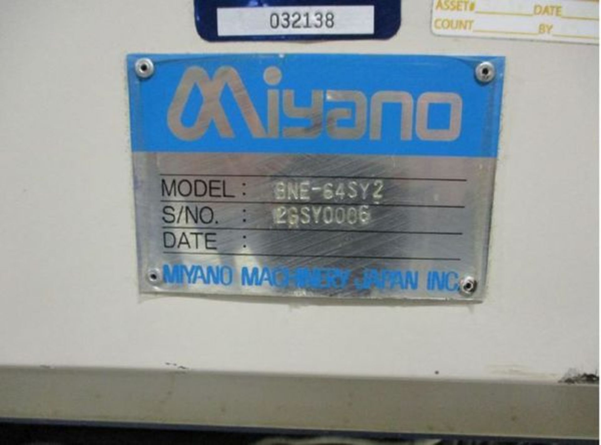 2005 MIYANO BNE-64SY2 CNC MULTI-AXIS TURNING CENTER, 2-TURRETS, Y-AXIS, SUB-SPINDLE, 8" CHUCK SIZE, - Image 18 of 18