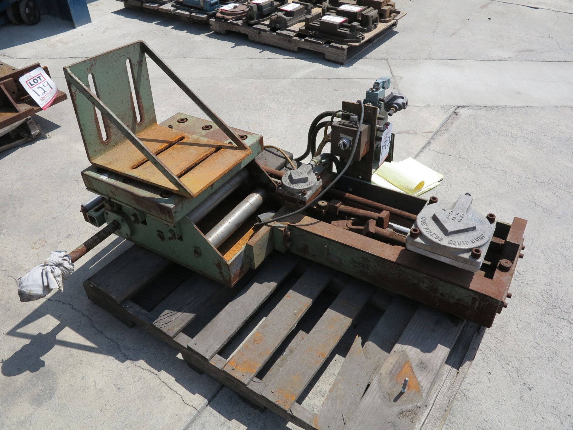 COLE PRESS EQUIP. CORP. PRESS FEEDER (LOCATION: RUSH ST., SOUTH EL MONTE, CA)