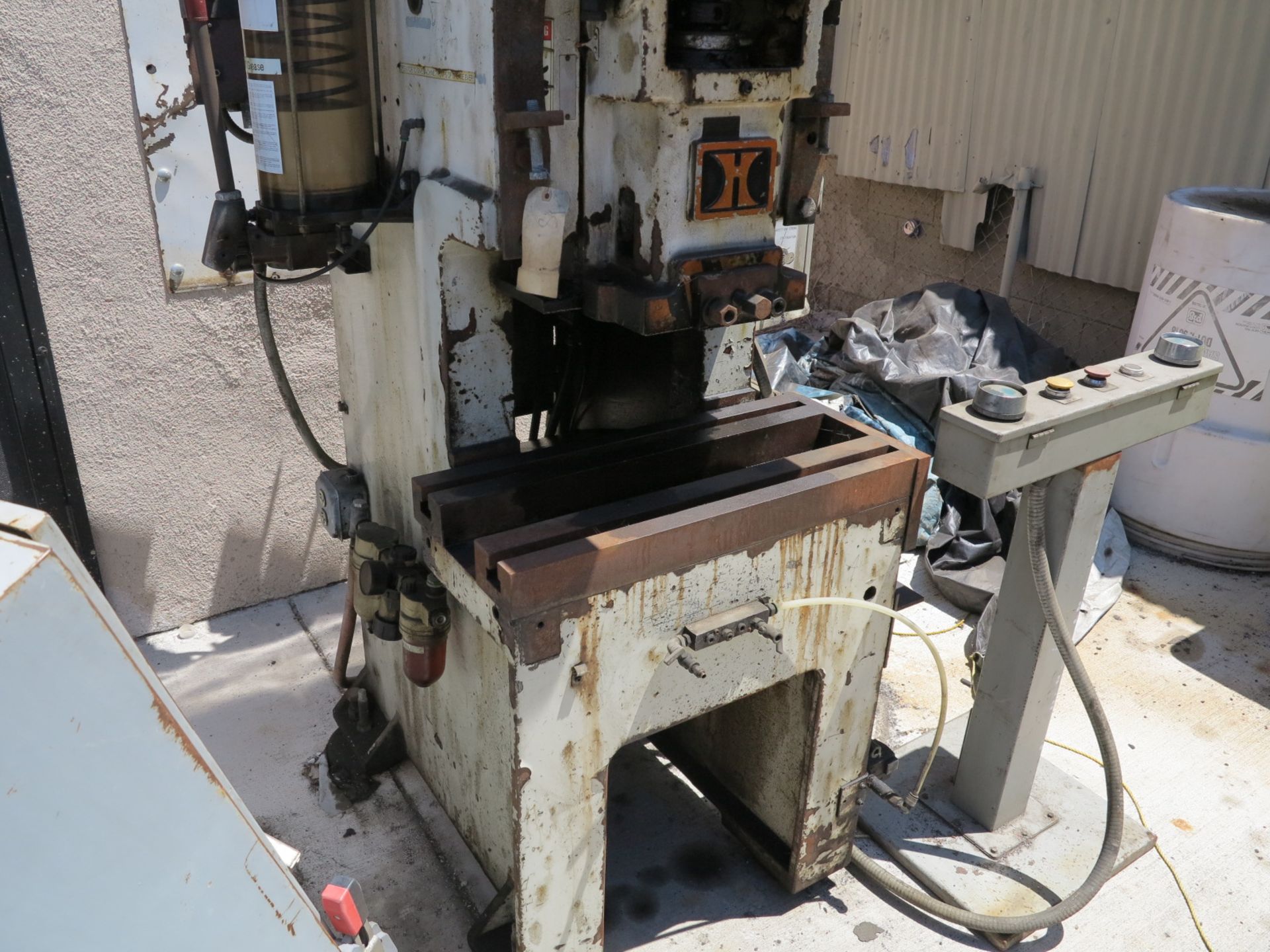 25 TON X 2.9" HIDAKA OBS PUNCH PRESS, MODEL MARK 25, ONE SHOT LUBE SYSTEM, STROKE SPEED INDICATOR, - Image 3 of 3