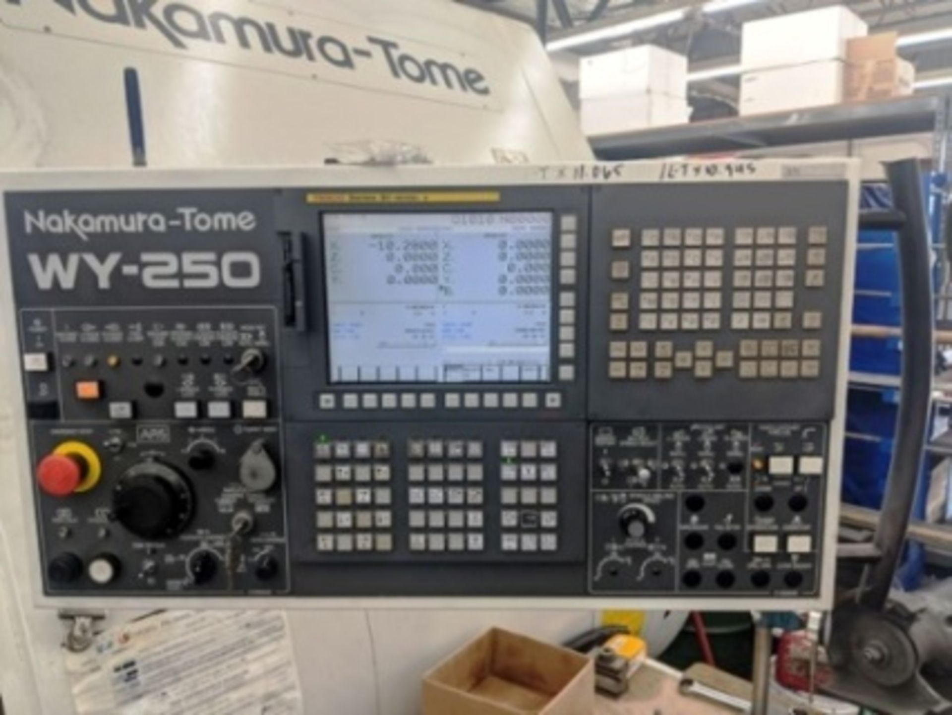 2011 NAKAMURA TOME WY-250MMYY CNC TURNING CENTER, 10" CHUCK, 2.5" BAR CAPACITY, FANUC 31IT CNC CONTR - Image 5 of 9