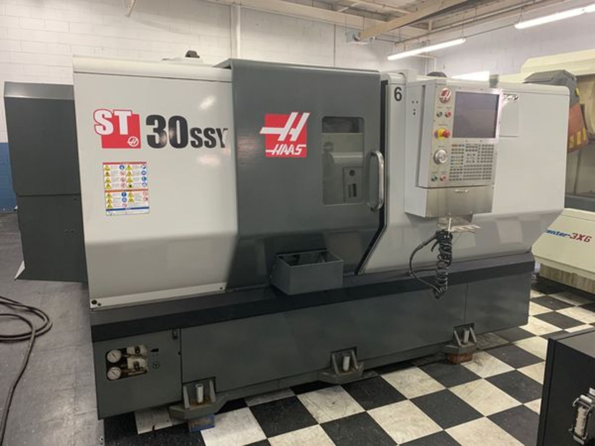 2013 HAAS ST-30SSY CNC TURNING CENTER, CHUCK SIZE: 10", BAR CAPACITY: 3"; EQUIPPED WITH: HAAS CNC CO