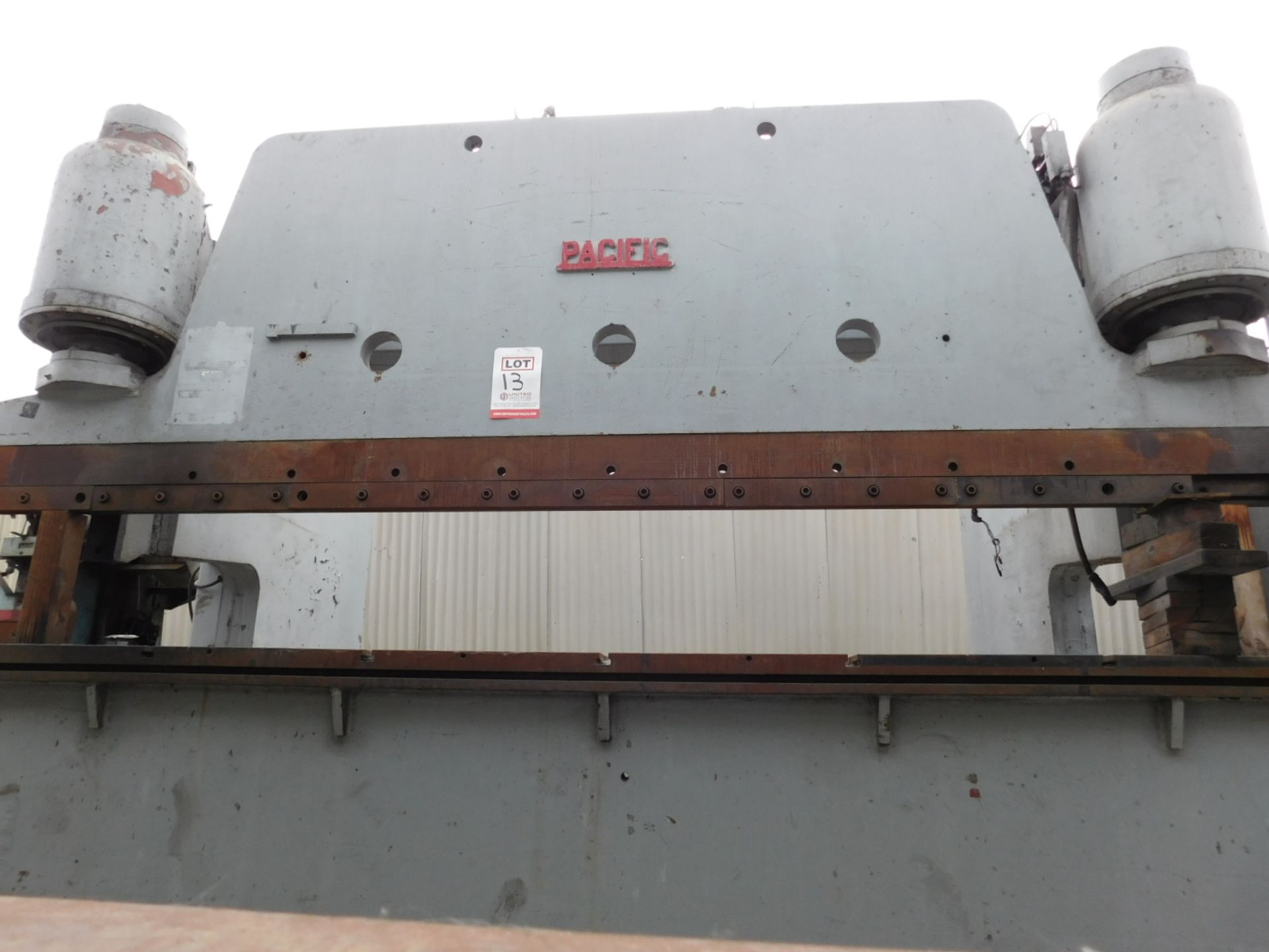 150 TON X 14' PACIFIC HEAVY DUTY HYDRAULIC PRESS BRAKE W/ HUGE 38" DEEP THROAT, MODEL K - 150 -