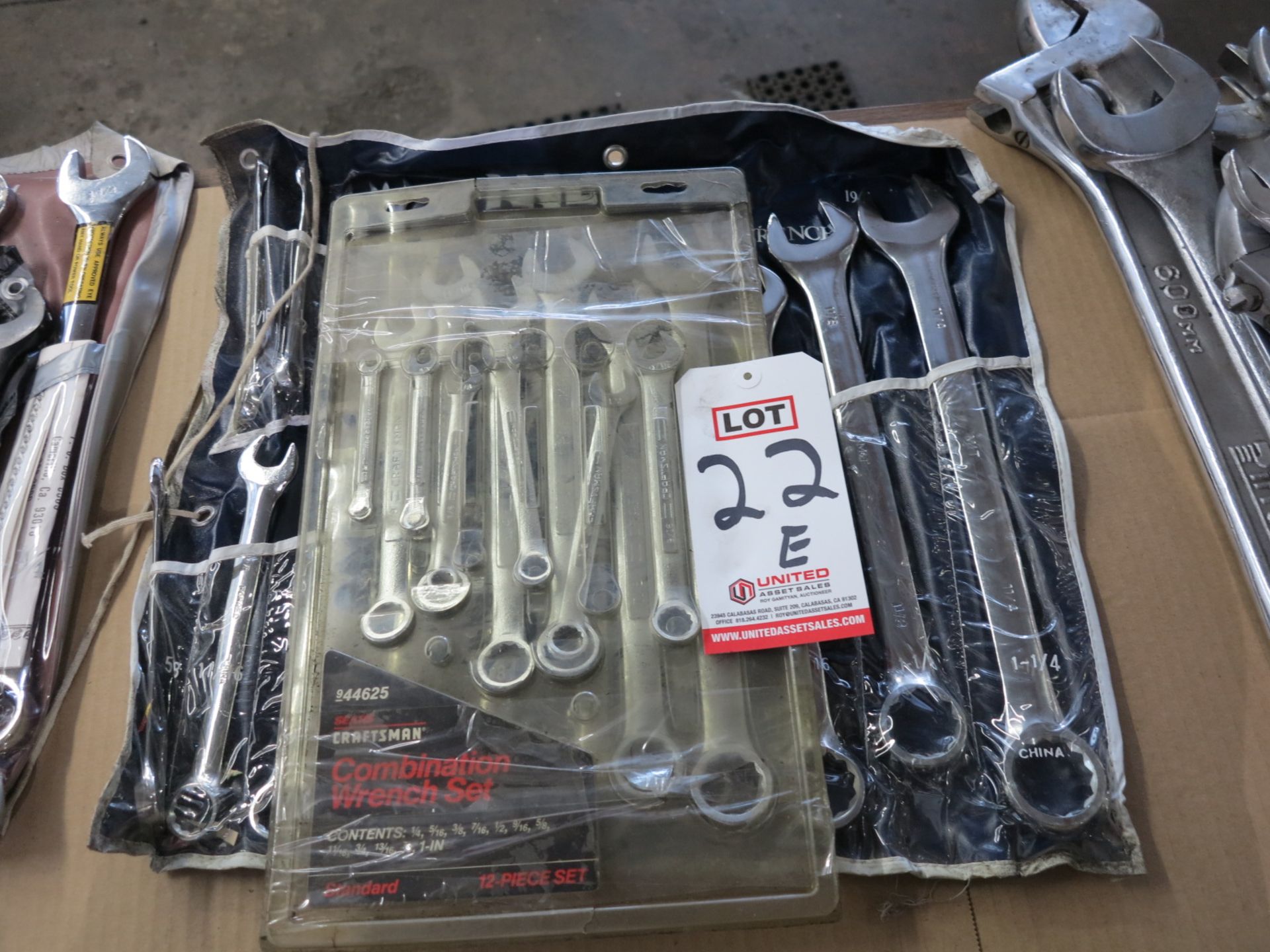 LOT - (2) COMPLETE COMBINATION WRENCH SETS