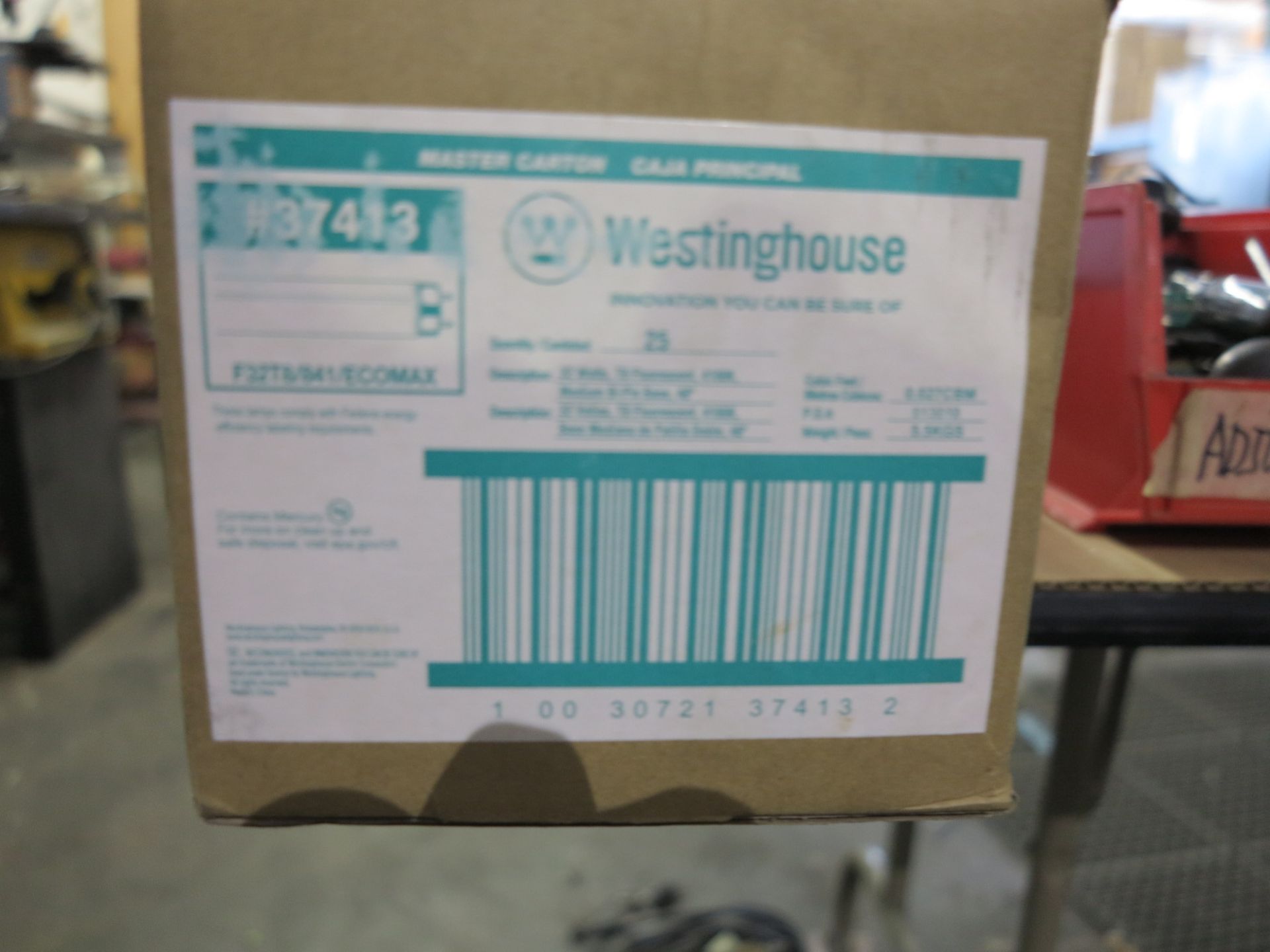 LOT - (23) WESTINGHOUSE 32 WATT, T8 FLUORESCENT, 4' BULBS - Image 2 of 2