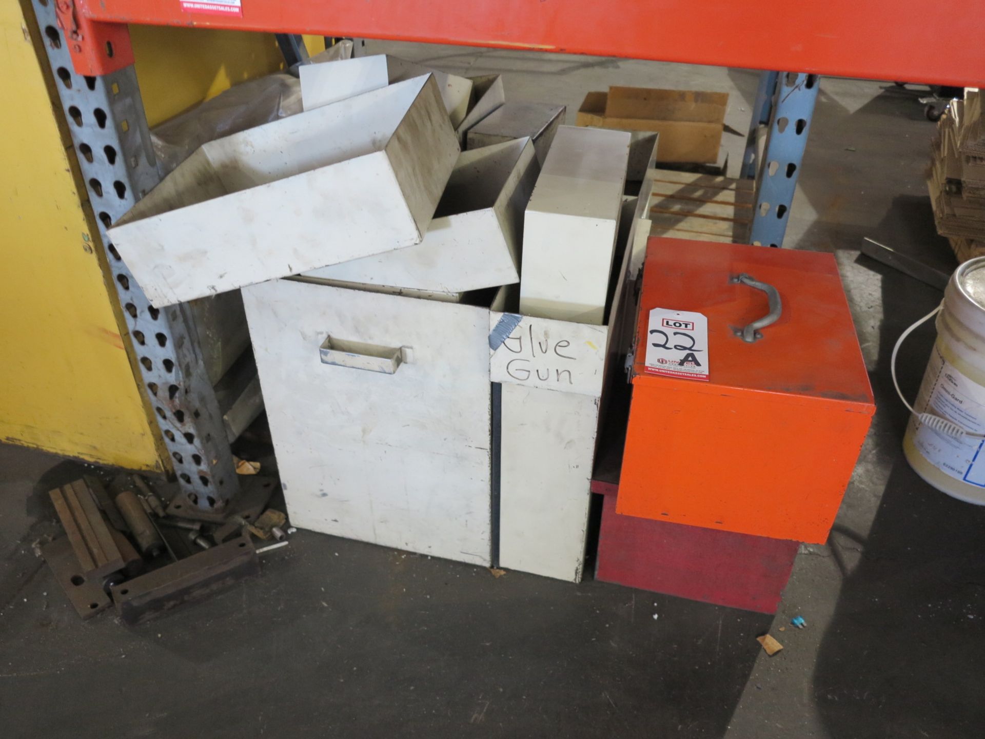 LOT - APPROX. (15) STEEL BINS, MADE FOR VARIOUS USES