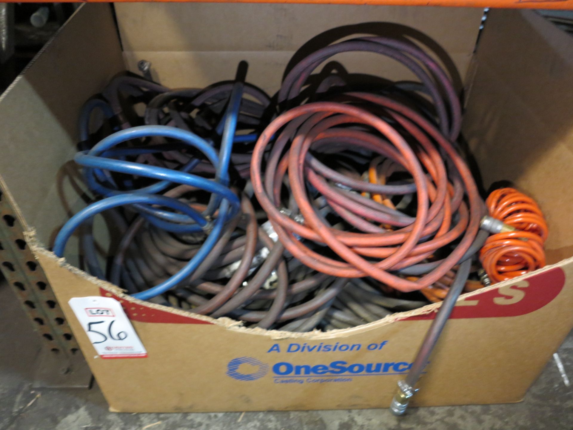 LOT - LARGE BOX OF MISC AIR HOSE