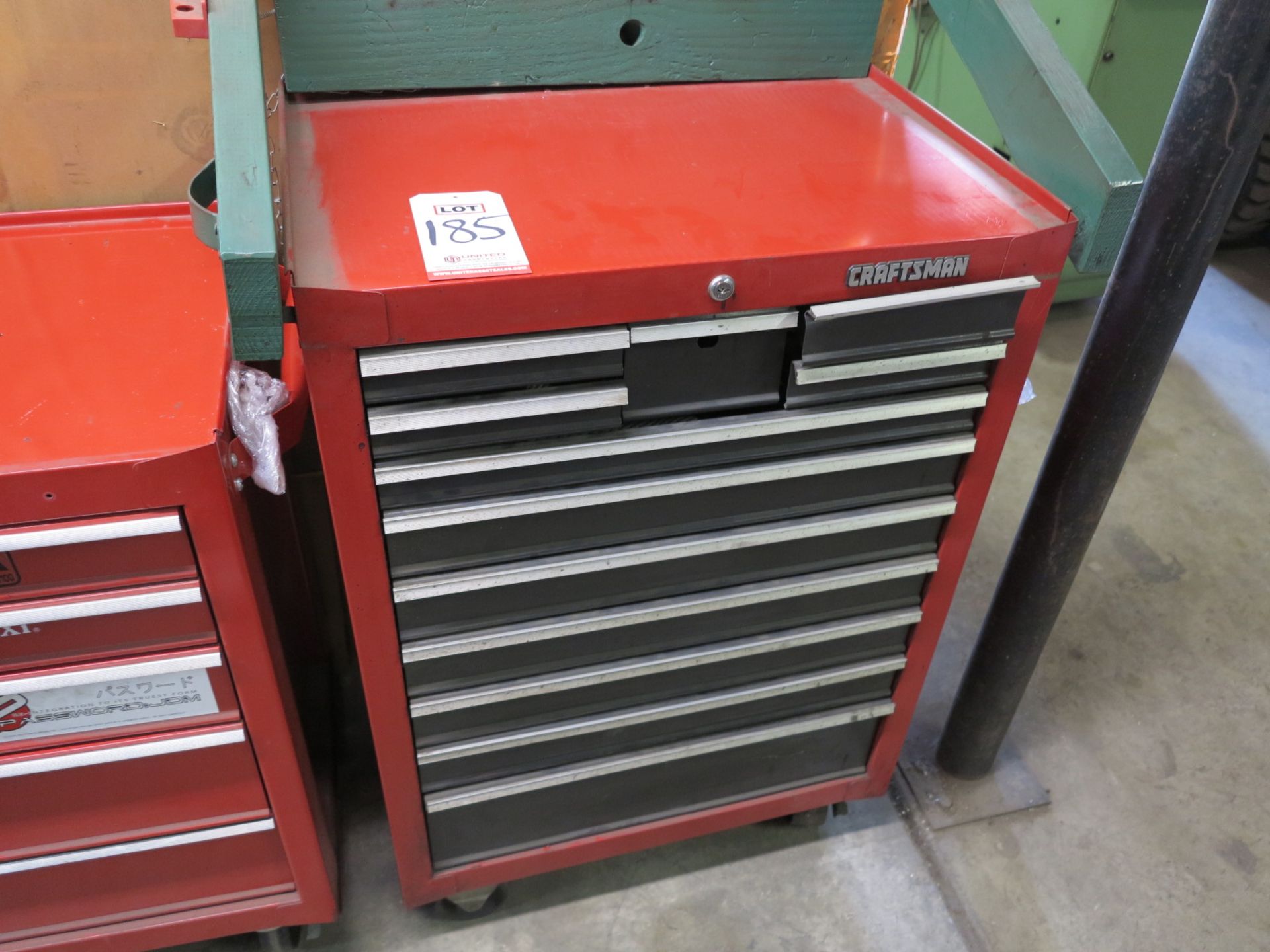 CRAFTSMAN 12-DRAWER ROLLING TOOLBOX, W/ MISC CONTENTS