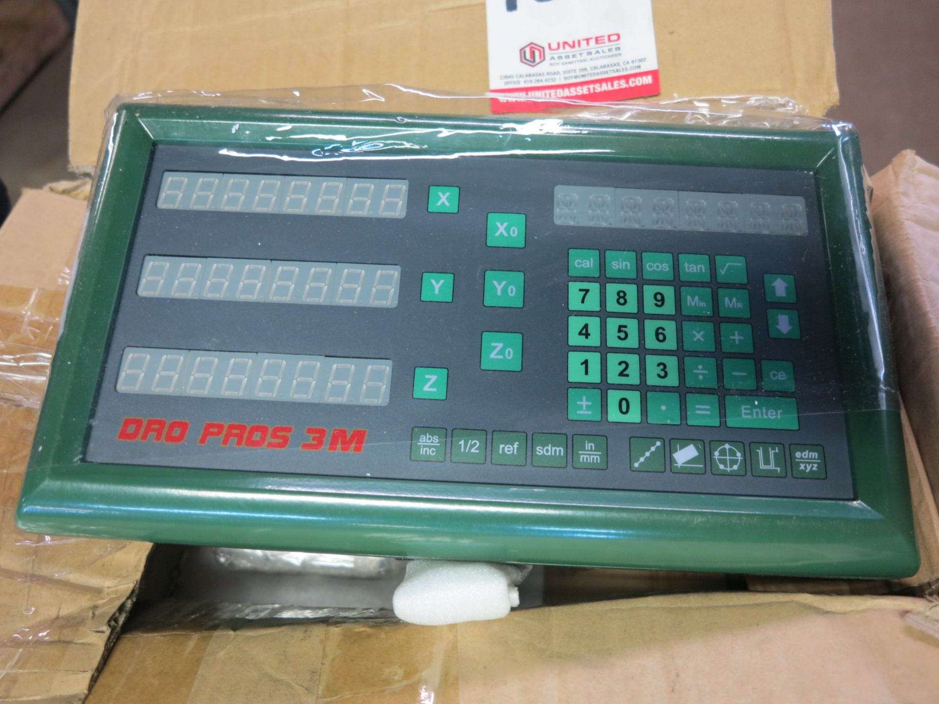 DRO PROS DIGITAL READOUT, MODEL 3M, MILL OPERATOR'S DRO