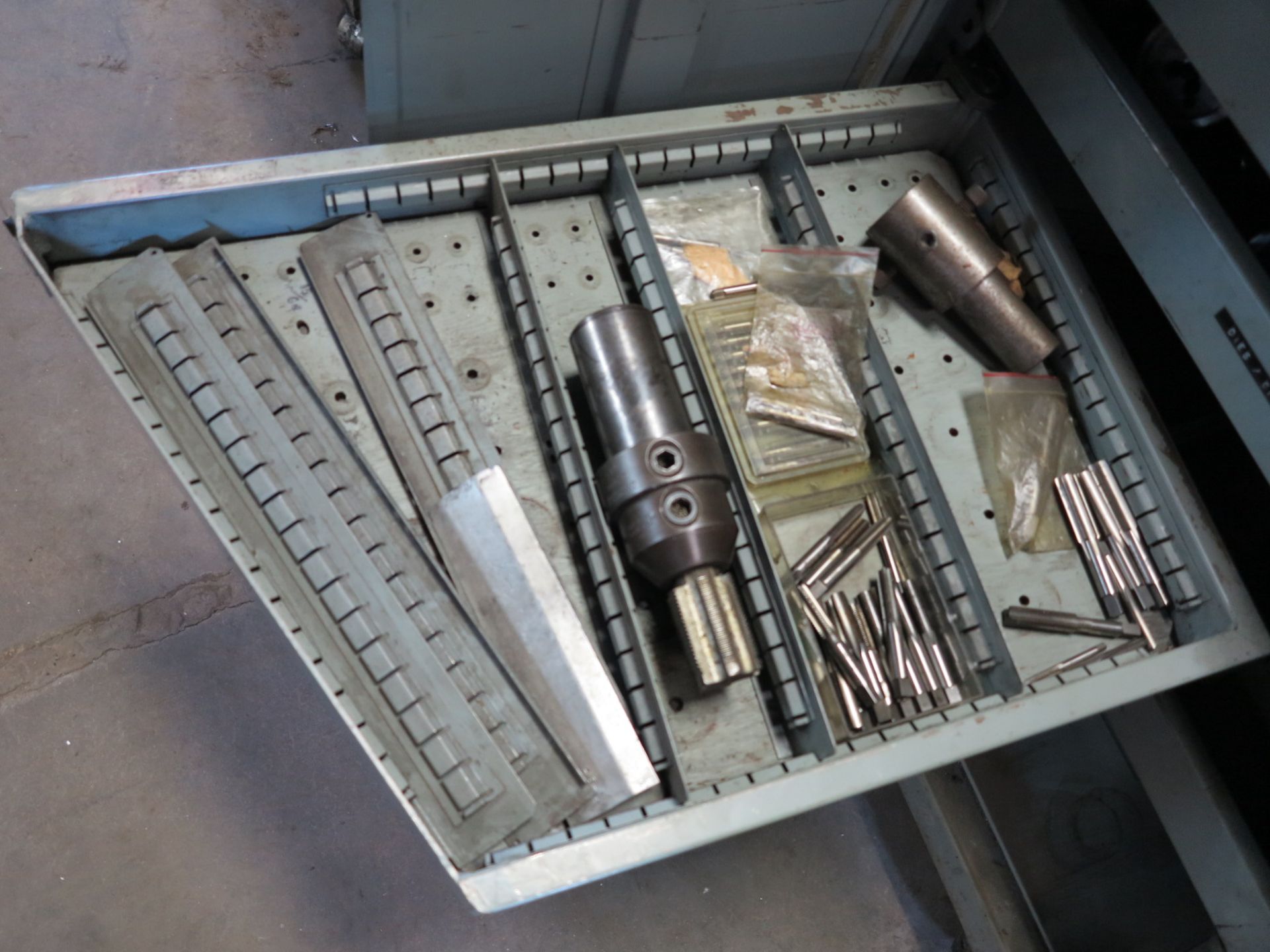 6-DRAWER ROLLING TOOLING CABINET, W/ CONTENTS OF TAPS AND DIES - Image 6 of 8