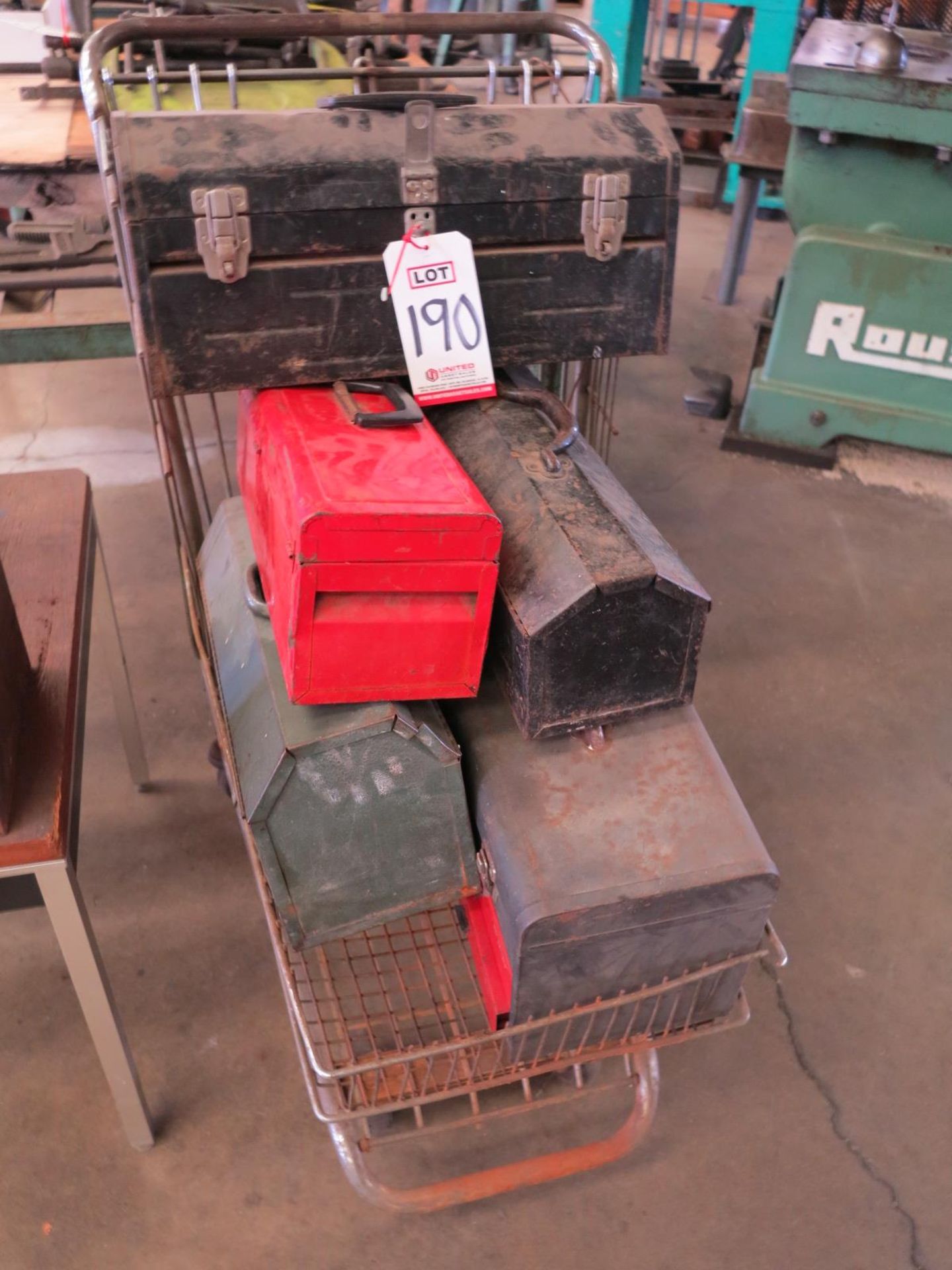 LOT - (5) EMPTY TOOL BOXES