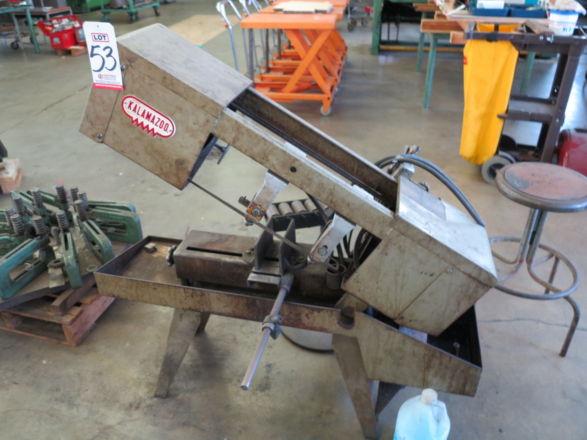 KALAMAZOO HORIZONTAL BAND SAW, MODEL 7AW, S/N 6638