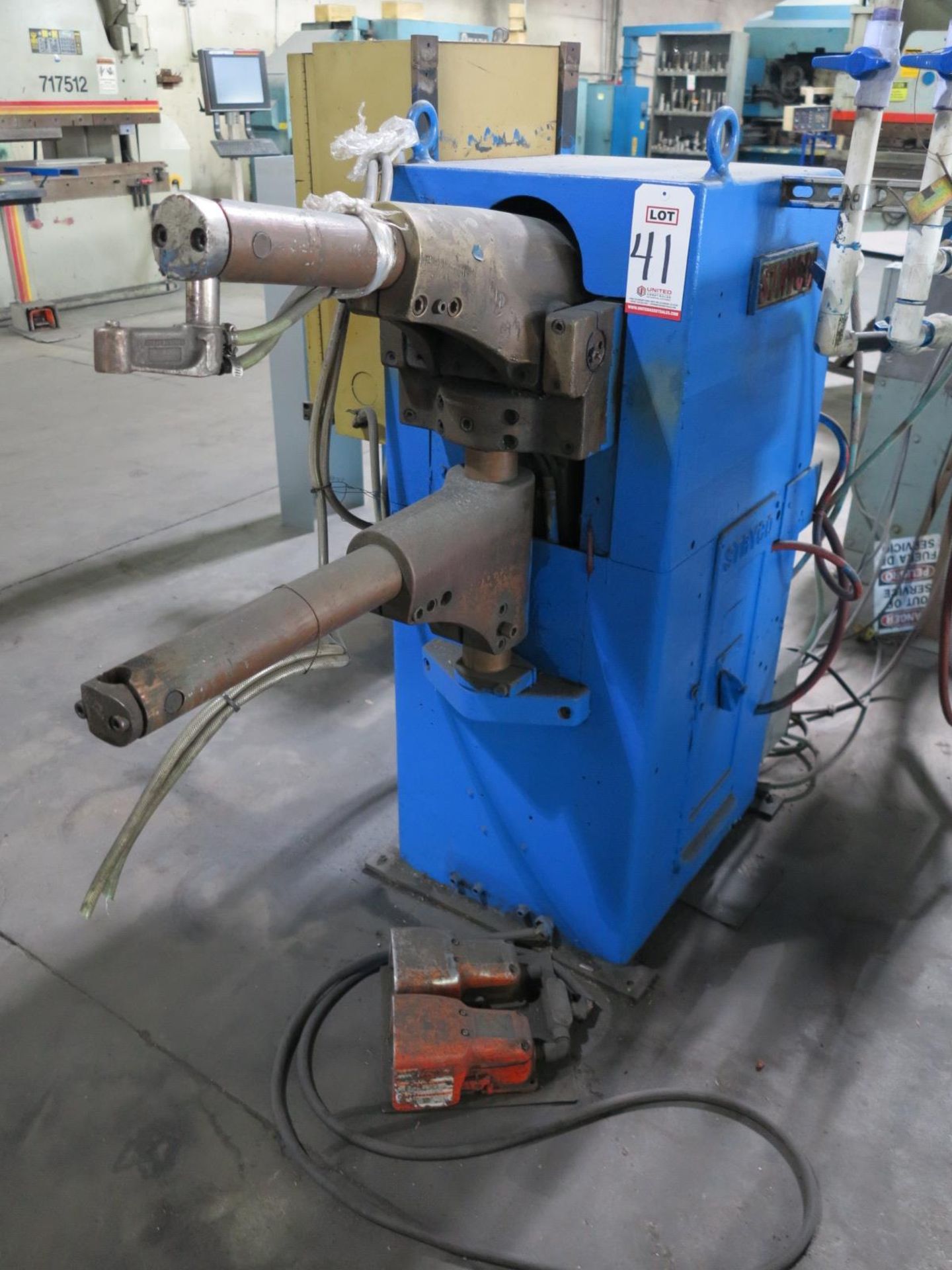 24" STRYCO SPOT WELDER, FOOT PEDAL, ENTRON CONTROL