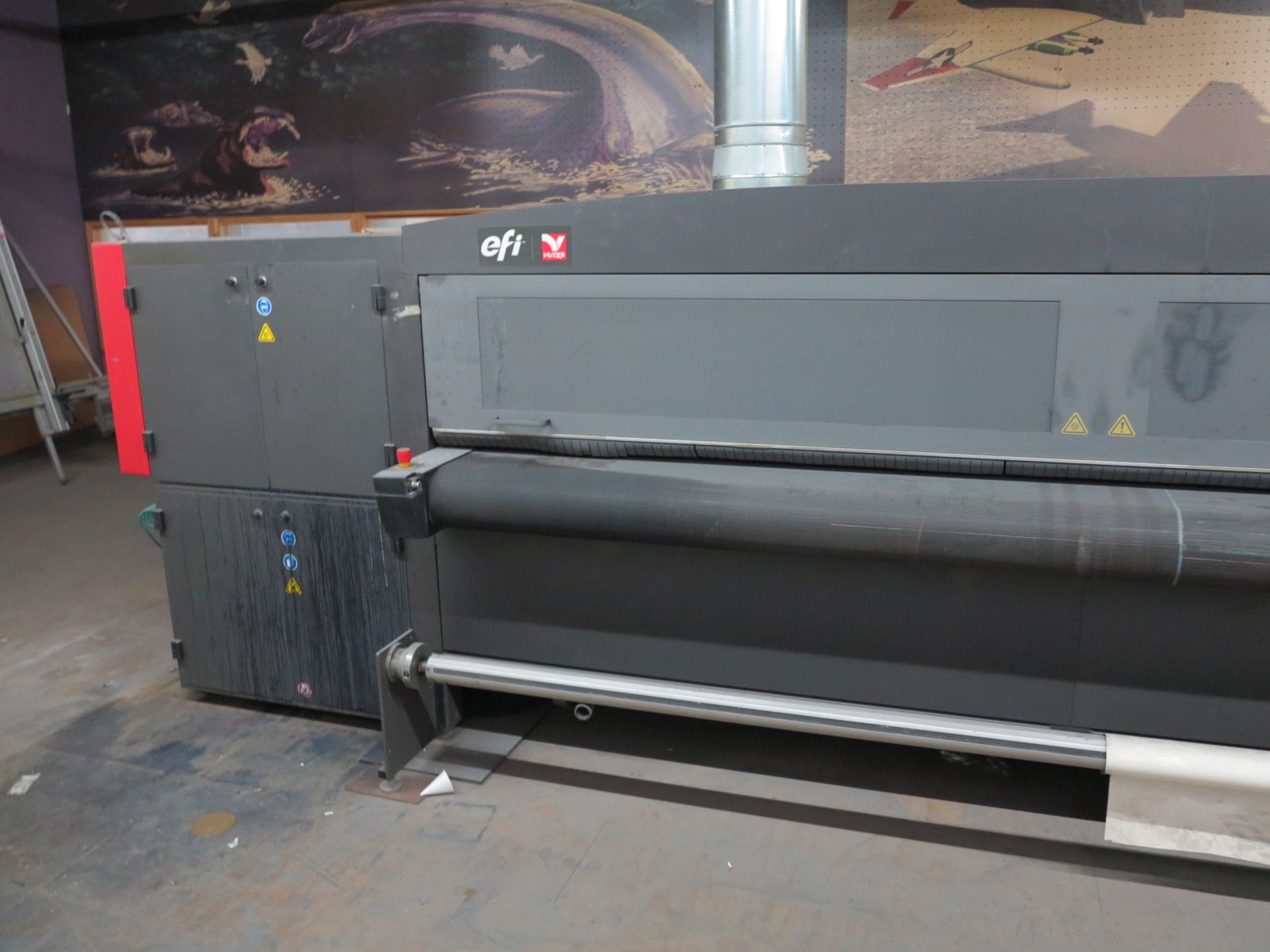 2012 EFI VUTEK QS3220 SUPER LARGE FORMAT PRINTER, FOR RIDGID AND ROLL-TO-ROLL PRINTING, S/N 630312 - Image 3 of 5