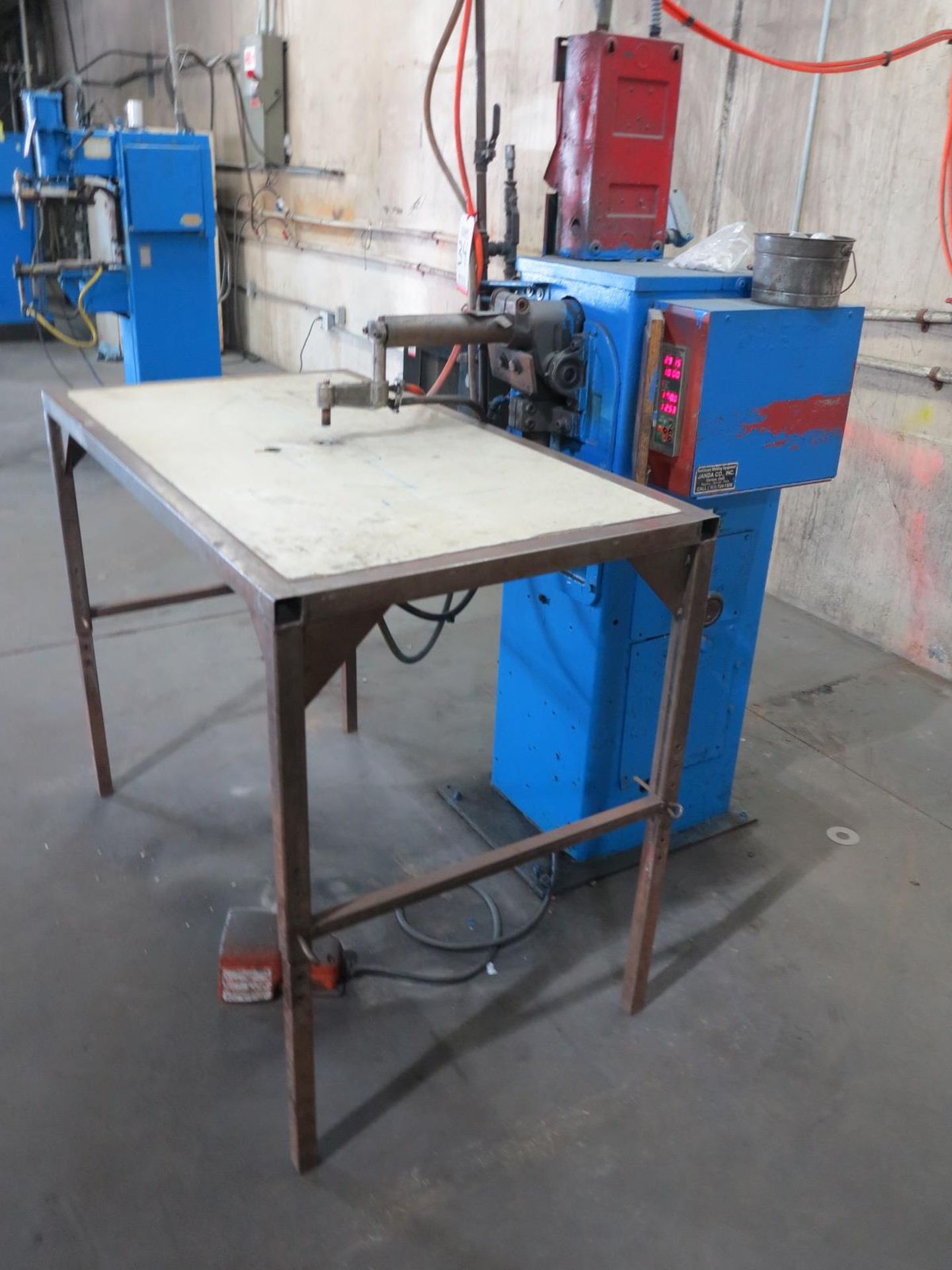 STRYKO SPOT WELDER, D4-18-40, 40 KVA X 16", S/N 23271, JANDA CONTROLLER, FOOT PEDAL - Image 2 of 2