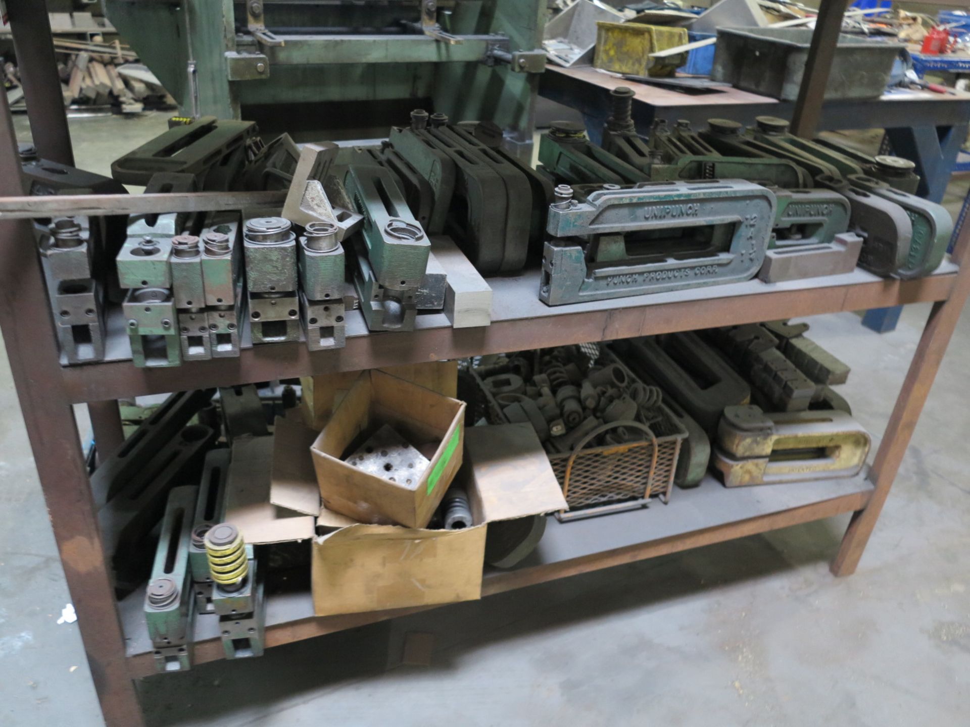 LOT - LARGE QUANTITY UNIPUNCH TOOLING, W/ SHELF - Image 3 of 3