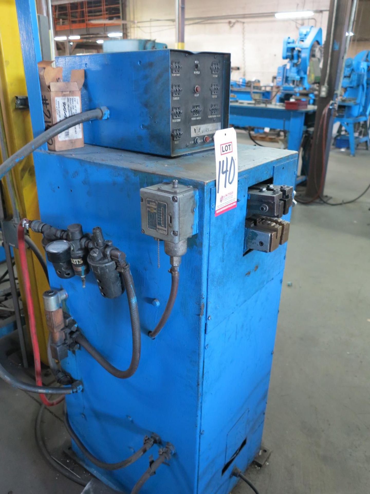 LORS BUTT WELDER, MODEL 120BW, 20 KVA, FOOT PEDAL, S/N 286-3553