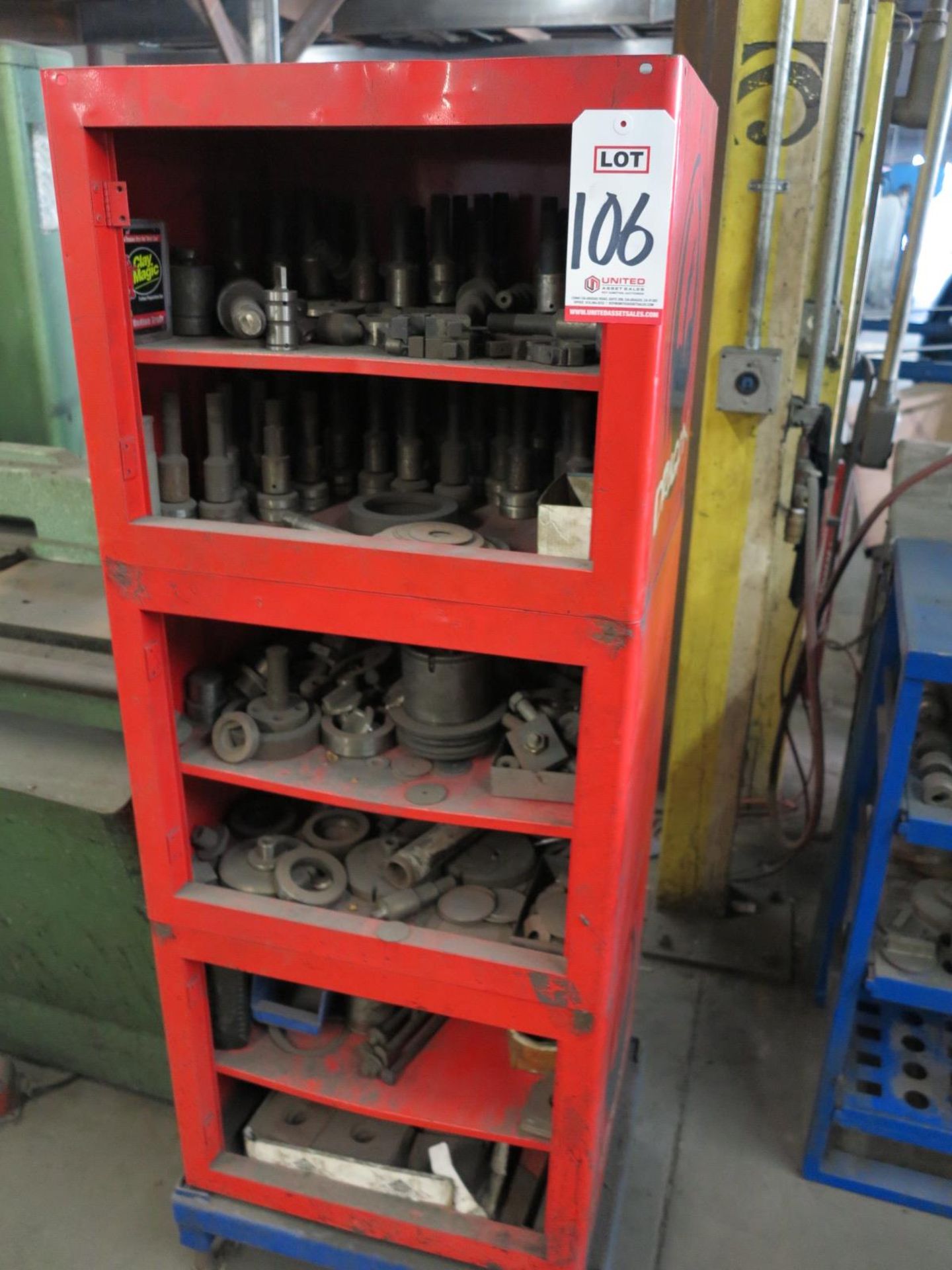 LOT - PUNCH PRESS TOOLING, W/ SHELF UNIT