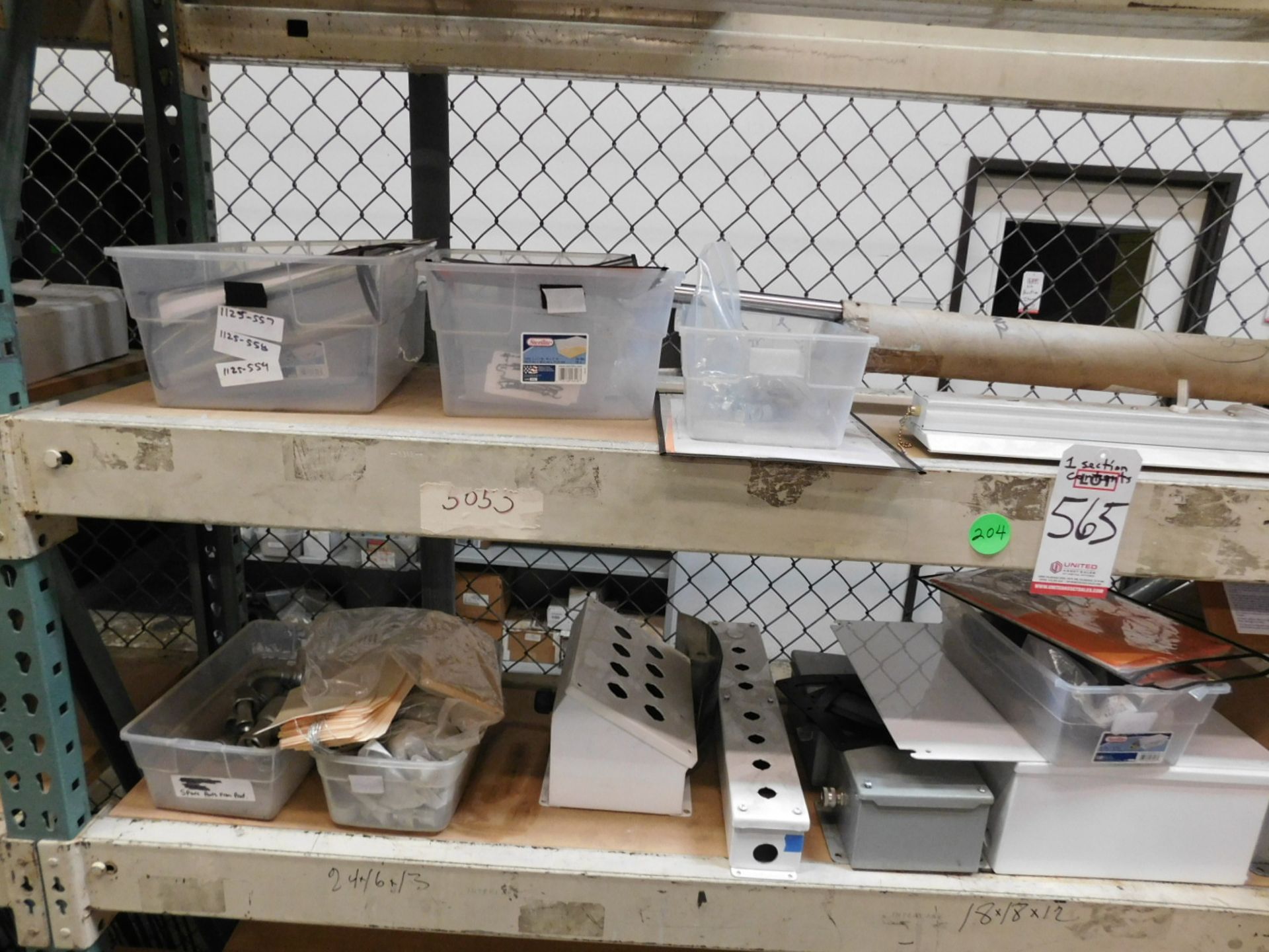 LOT - CONTENTS ONLY OF (1) SECTION OF PALLET RACK, TO INCLUDE: MISC ELECTRICAL CONTROL BOXES, - Image 2 of 4