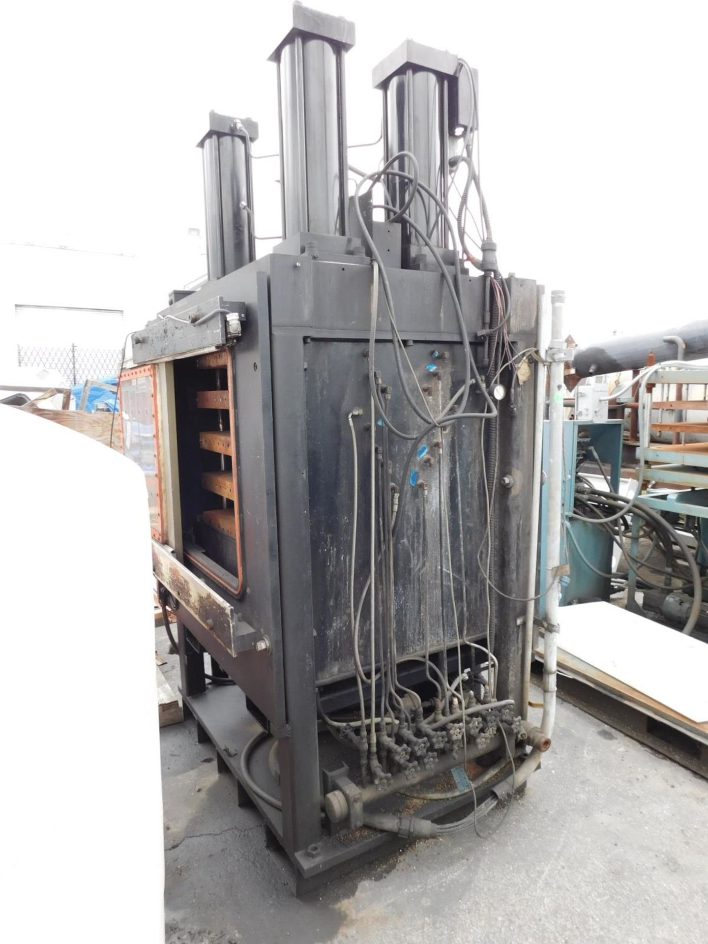 OEM 100-TON PRESS, REBUILDABLE, 4 OPENING, 32" X 26-1/2" PLATEN SIZE - Image 2 of 3