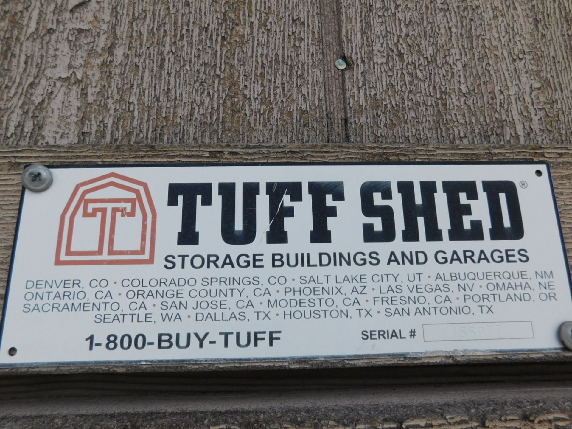 LOT - TUFF SHED, 14' X 8', BEAUTIFUL CONDITION, W/ CONTENTS OF LAWN MOWER AND MISC SHELVING, S/N - Image 6 of 6