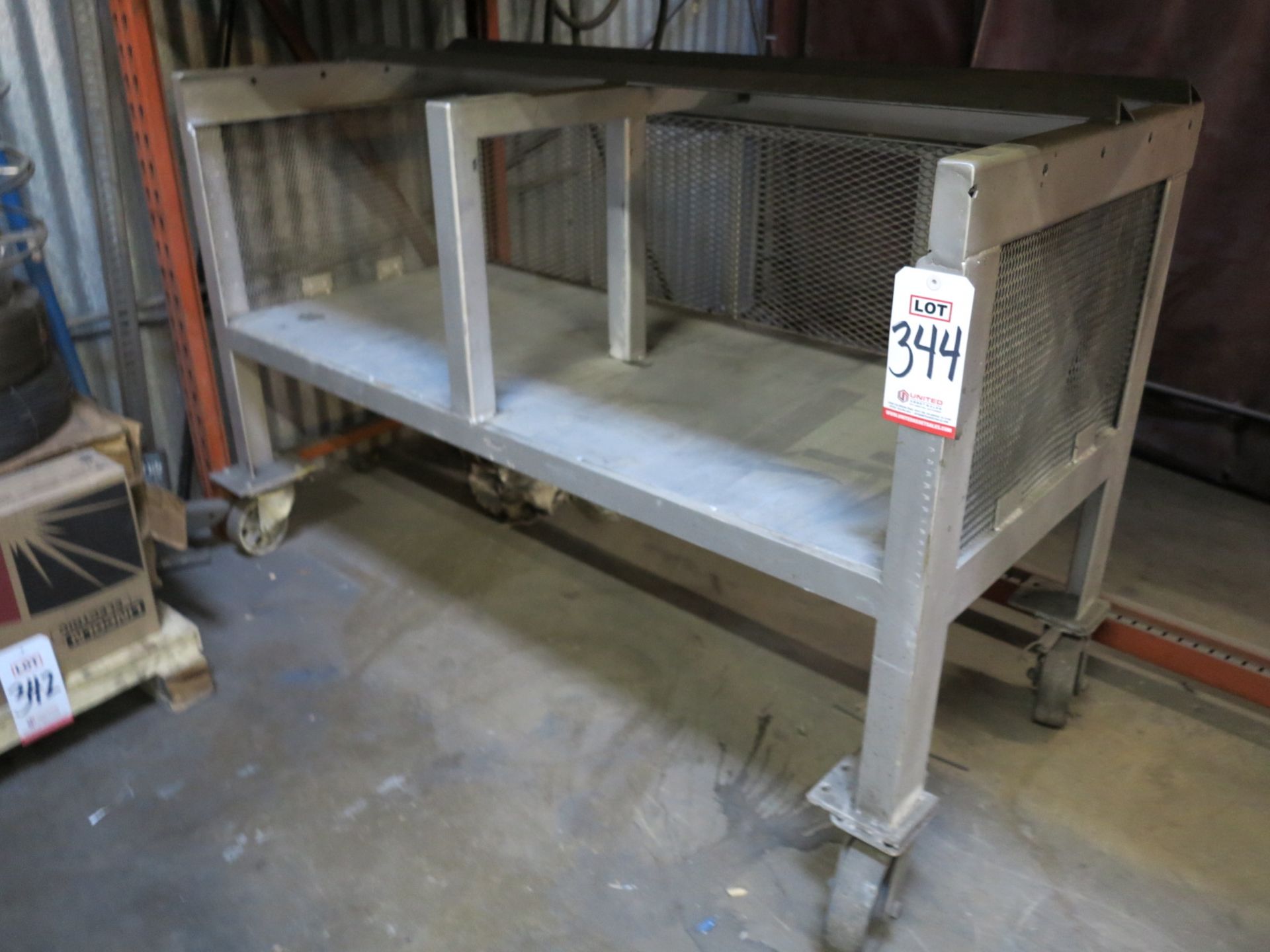 HEAVY DUTY 3-SIDED SHOP CART