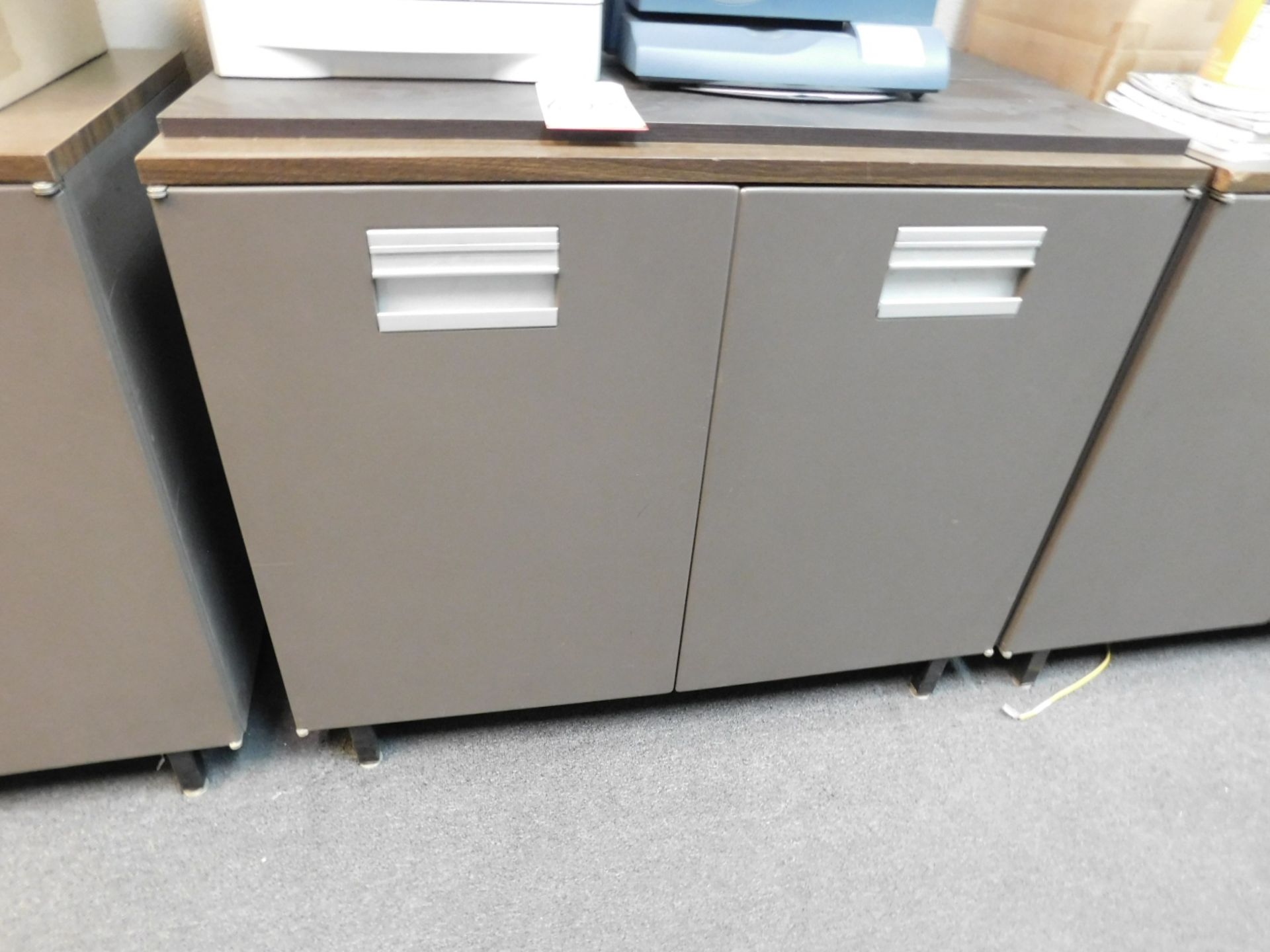 LOT - (3) LATERAL FILE CABINETS AND (3) 2-DOOR OFFICE STORAGE CABINETS - Image 5 of 6