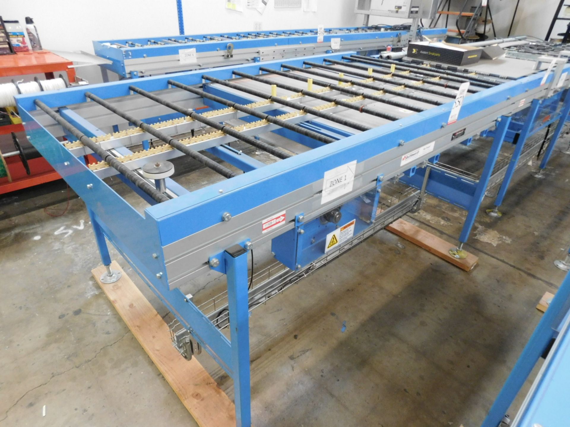 SHUTTLEWORTH SLIP-TORQUE 6'-7" X 39-1/4" WIDE POWERED AUTOMATION CONVEYOR