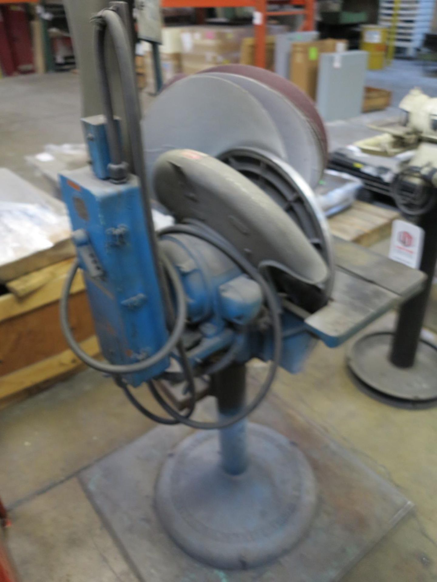 RANKIN BROS 20" DISC GRINDER, W/ ADHESIVE-BACKED GRINDING DISCS - Image 2 of 2