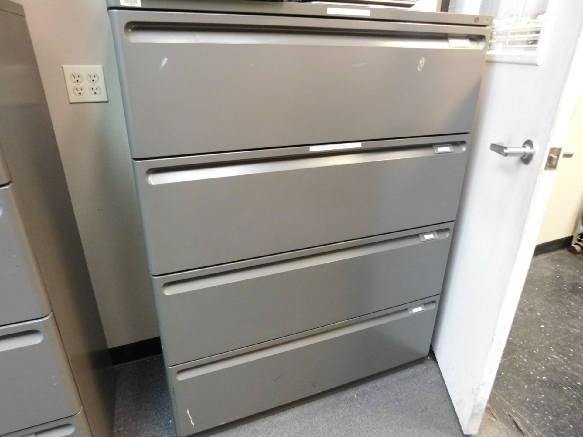 LOT - (3) LATERAL FILE CABINETS AND (3) 2-DOOR OFFICE STORAGE CABINETS - Image 2 of 6