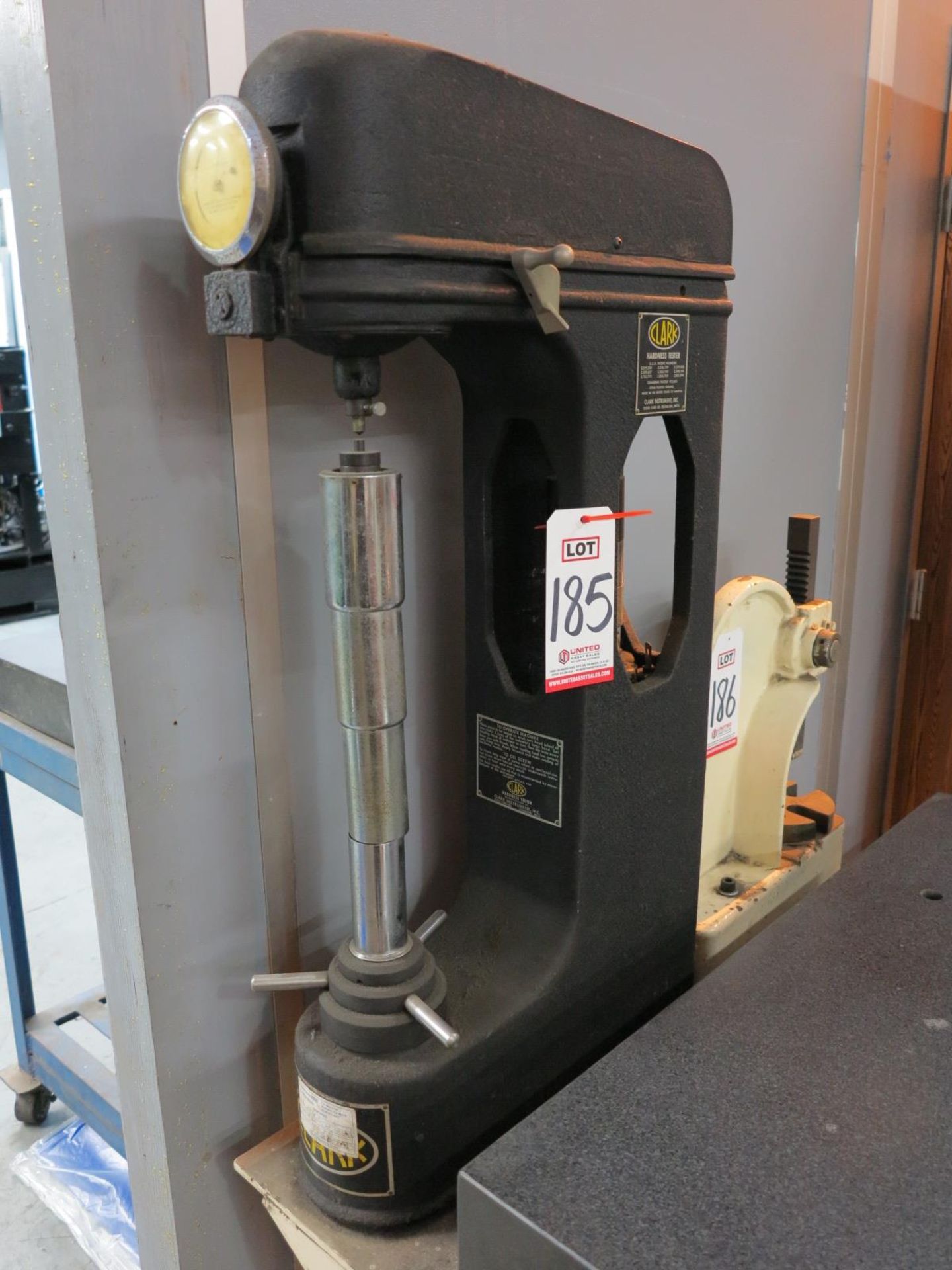 CLARK HARDNESS TESTER, MODEL C_16_A, S/N 30277