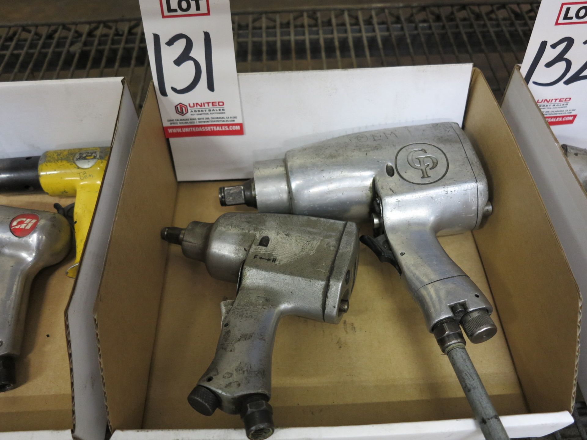 LOT - (1) CP772 AIR WRENCH, 3/4" DRIVE AND (1) 1/2" DRIVE AIR IMPACT WRENCH