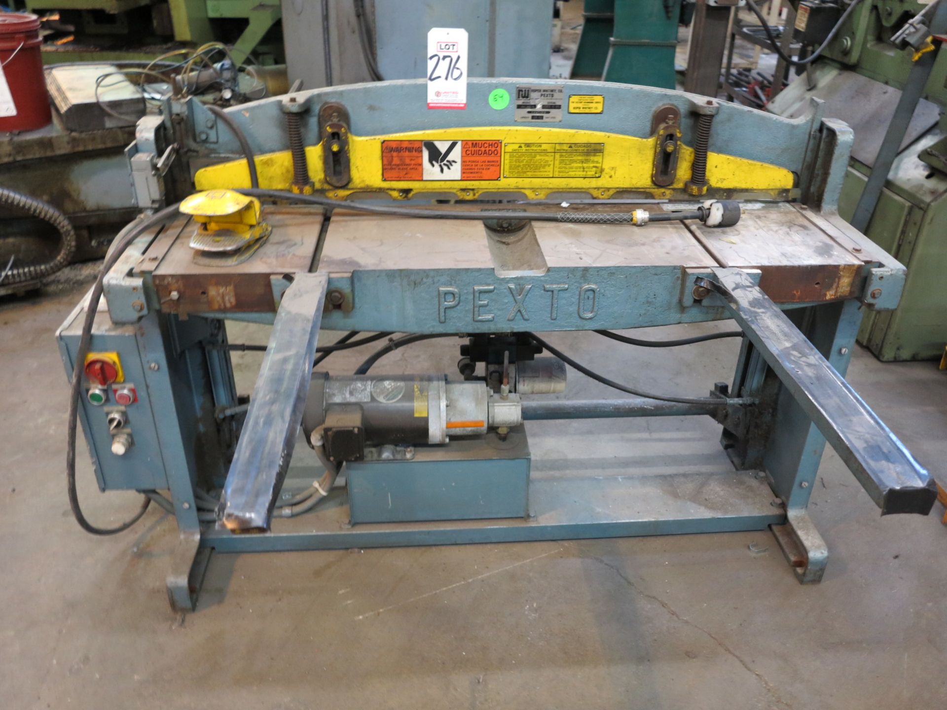 ROPER WHITNEY/PEXTO 52" HYDRAULIC SHEAR, 16 GA CAPACITY, MODEL PH-52-C, S/N 1353_8_00