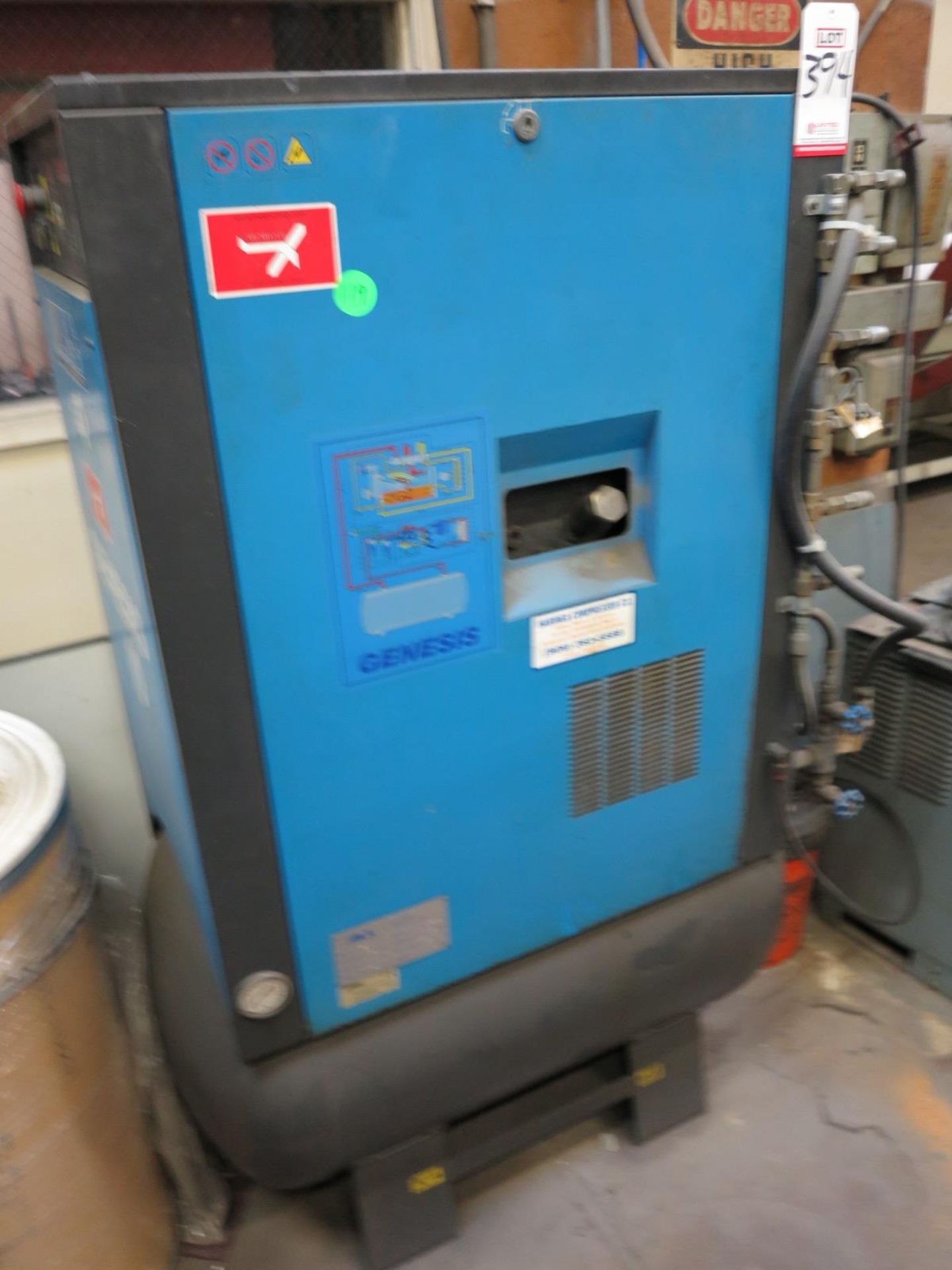 ABAC 10 HP AIR COMPRESSOR, MODEL GE_10, 35 CFM, S/N UM_010545G