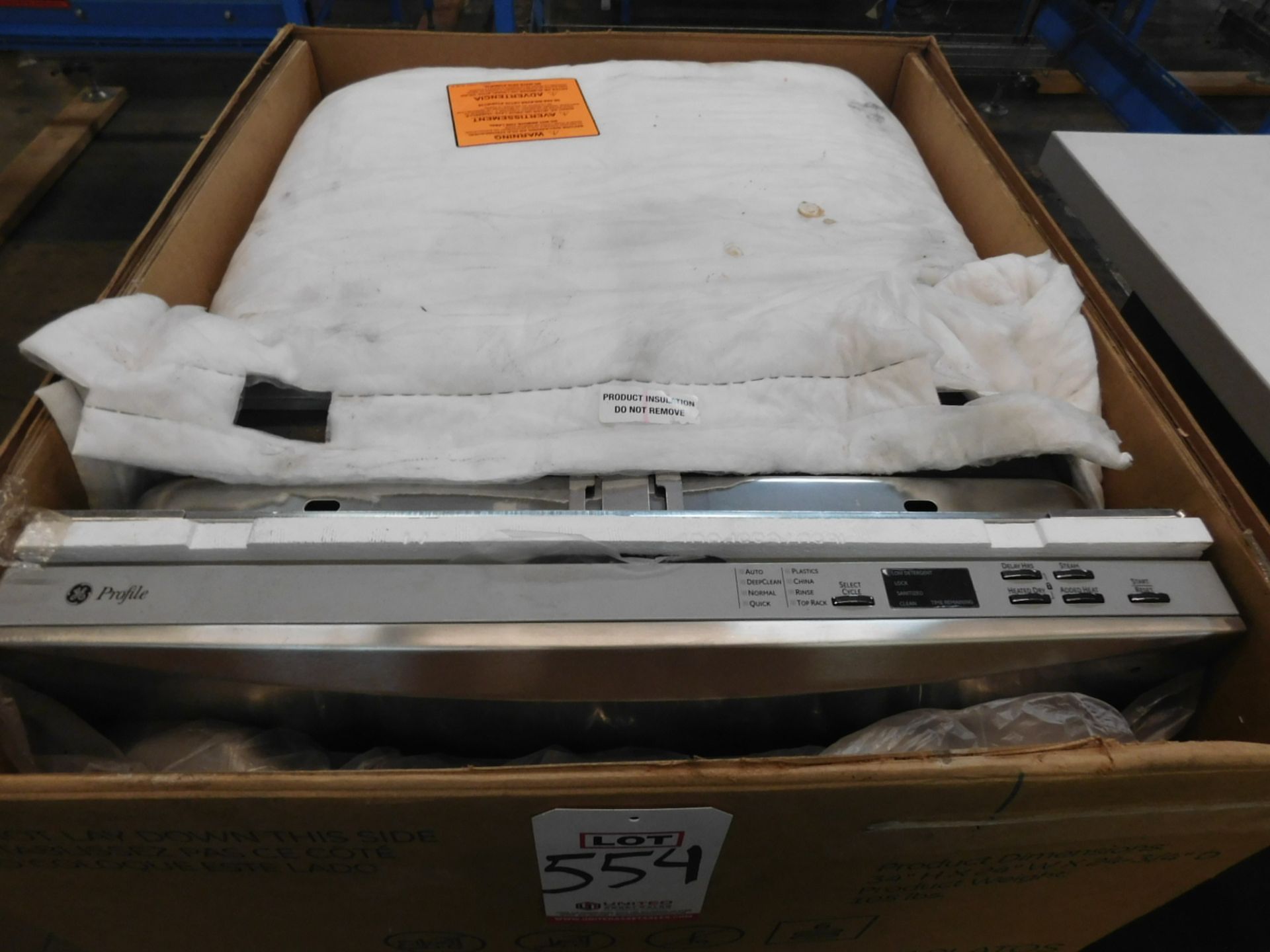 GE DISHWASHER, MODEL GEPDWT585VSS, STAINLESS STEEL FINISH, NEW IN BOX - Image 2 of 2