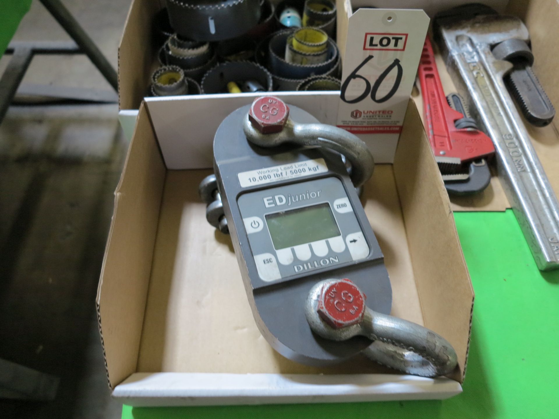 DILLON ED JUNIOR DIGITAL DYNAMOMETER, WORKING LOAD LIMIT: 10,000 LBF/5000 KGF