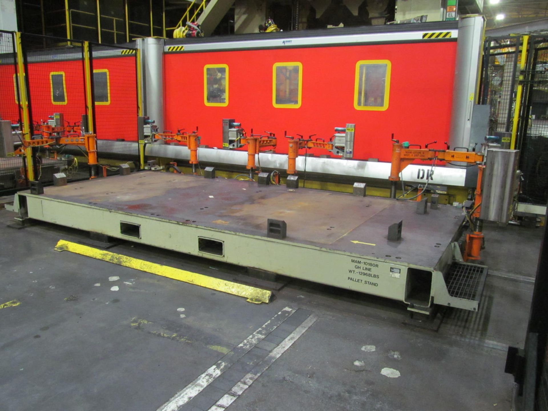 DESTACKER SYSTEM INCLUDING: (2) BLANK HOLDING TABLES, FANUC R2000iB 100P 7-AXIS ROBOT w/ R-30iA - Image 5 of 10