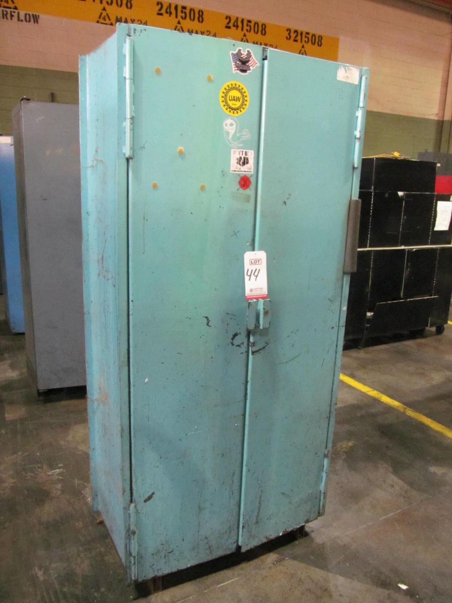 36" W x 18" D x 72" High 2-DOOR STEEL CABINET, (LOC. P29)