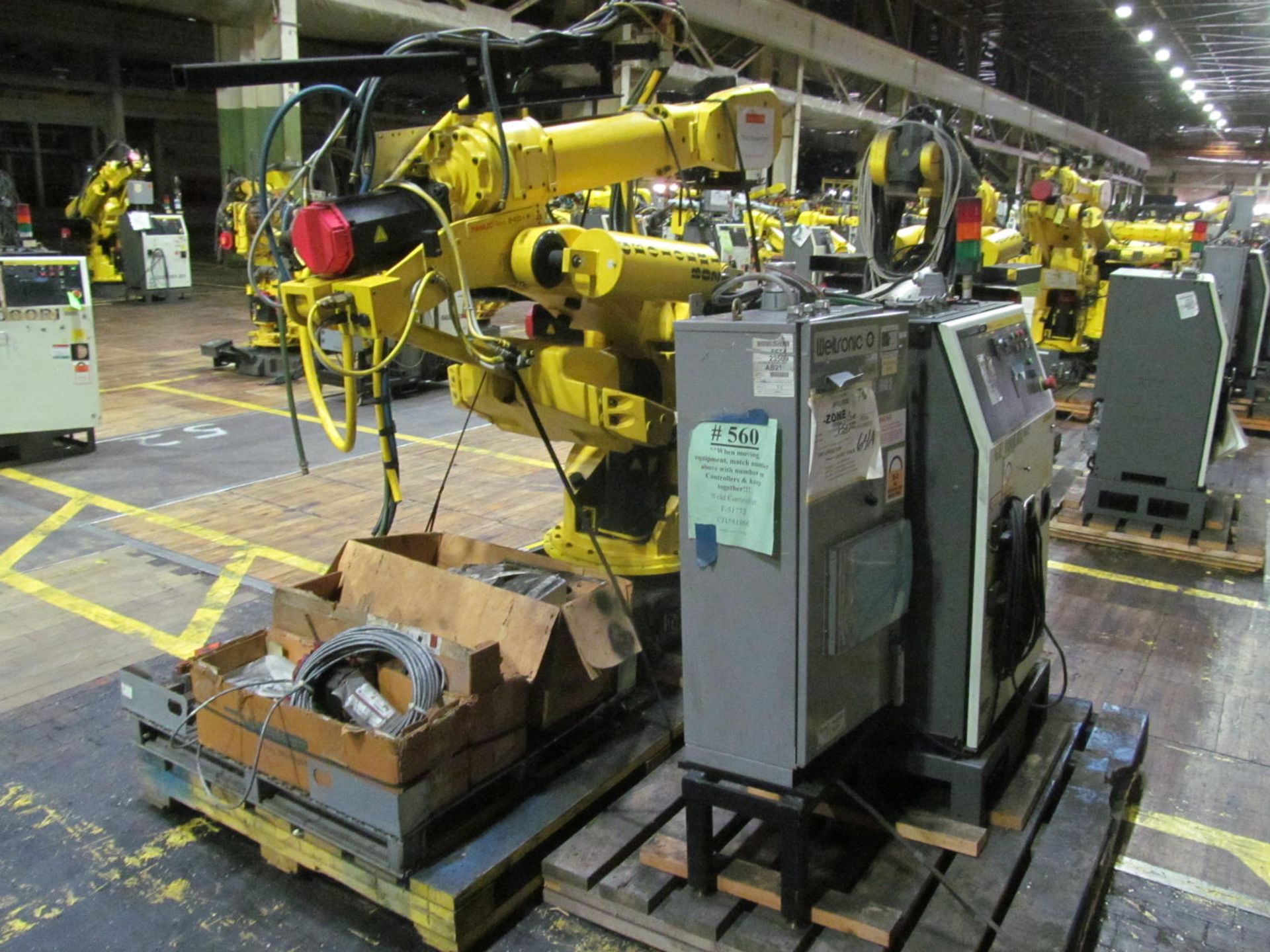 6-AXIS FANUC S-420iW ROBOT, S/N R01X03567 (2001), TYPE A05B-1313-B503, R-J2 CONTROL, (LOC.-N23)