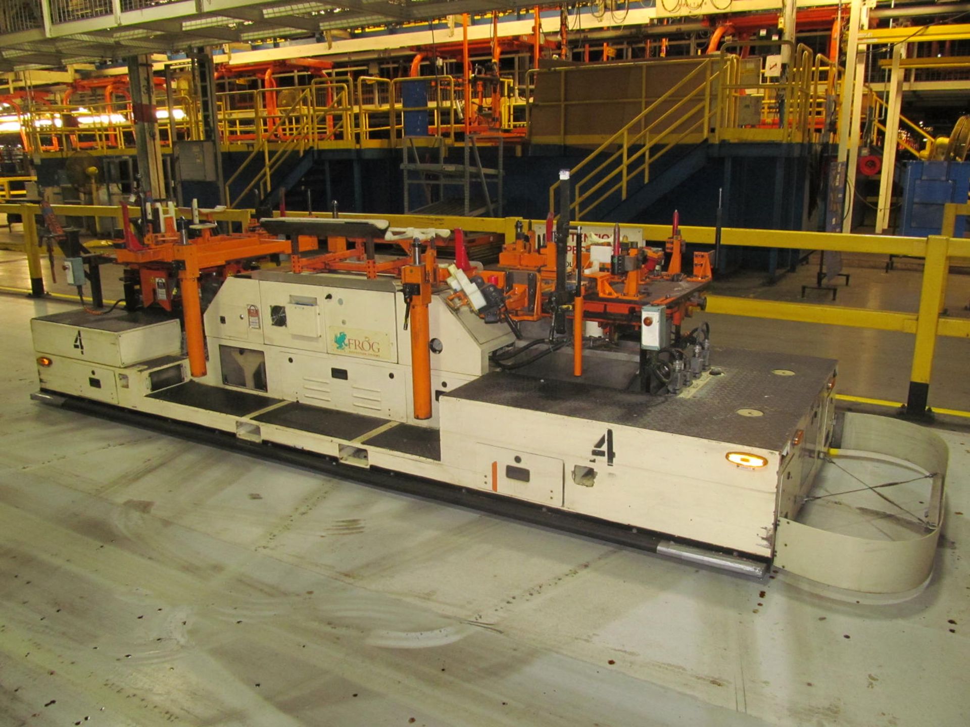 FROG GM COMMON AGV (AUTOMATED GUIDED VEHICLE), S/N 2002-004, 8000 LB. CAPACITY, 48 VOLT,