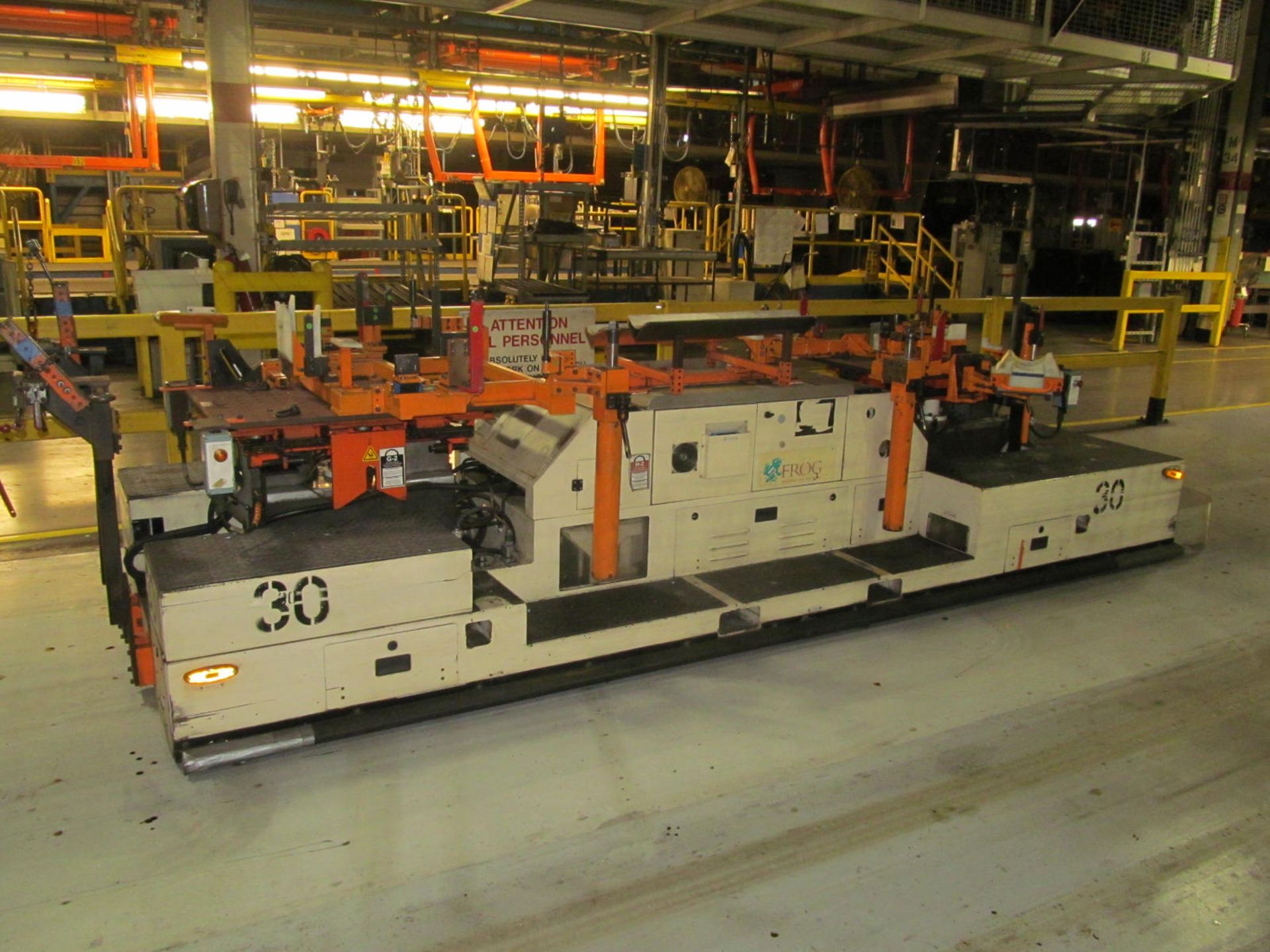 FROG GM COMMON AGV (AUTOMATED GUIDED VEHICLE), S/N 2002-030, 8000 LB. CAPACITY, 48 VOLT,