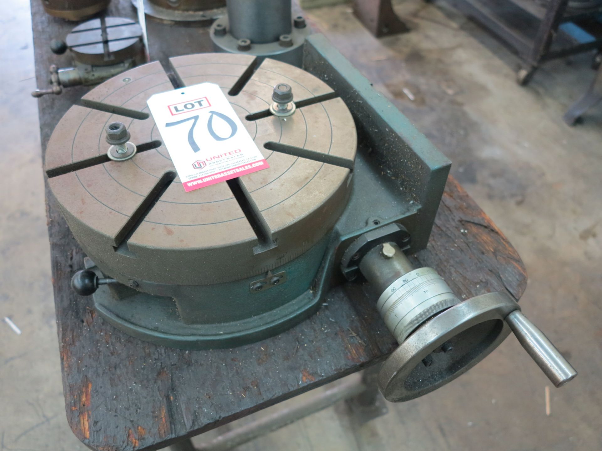 WASHINGTON 12" ROTARY TABLE, TROYKE TYPE, HORIZONTAL/VERTICAL