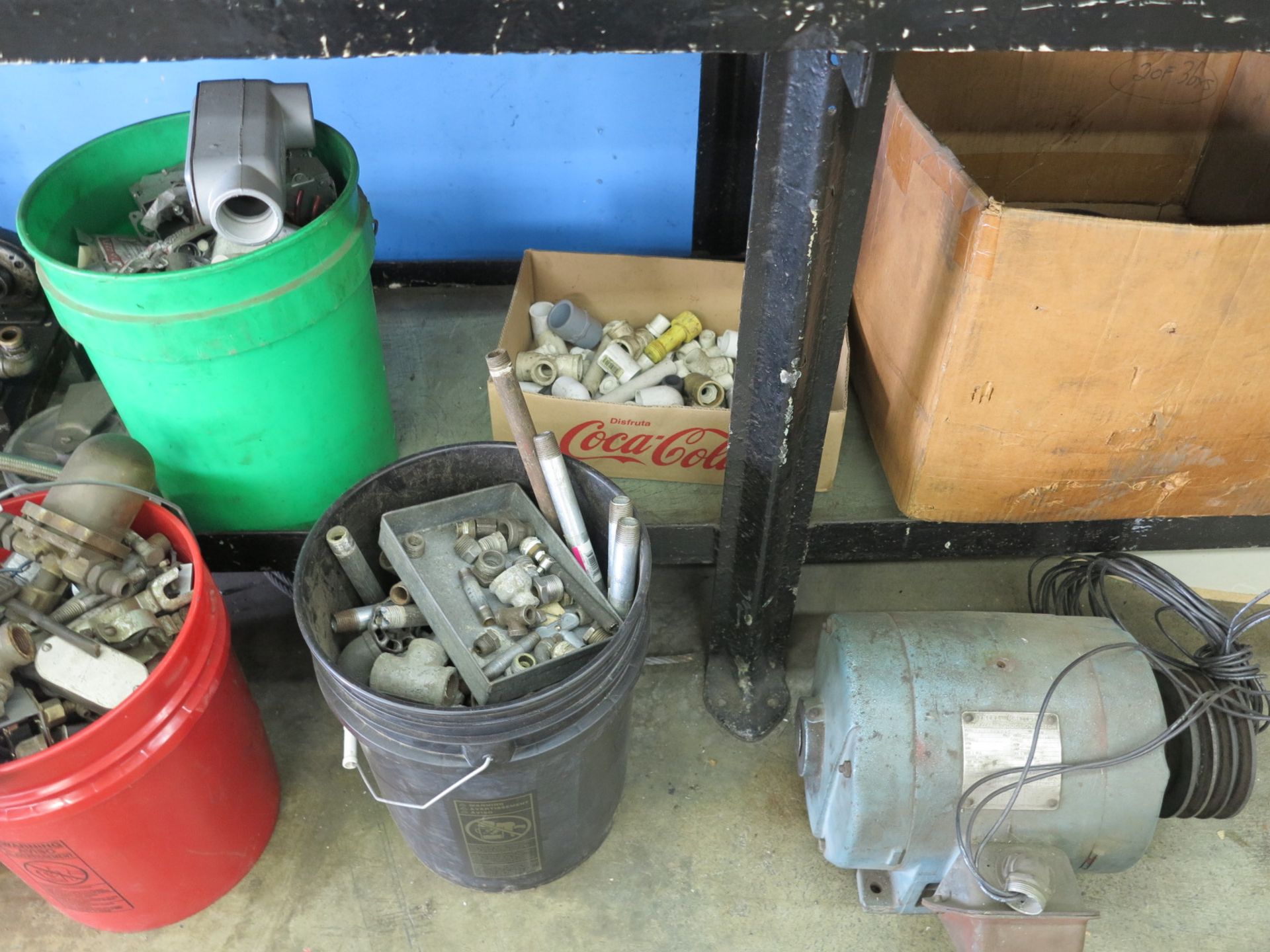 LOT - ASSORTED SHOP MAINTENANCE ITEMS, TO INCLUDE: VALVES, ELECTRICAL, PIPE FITTINGS, BEARINGS, A/ - Image 3 of 5