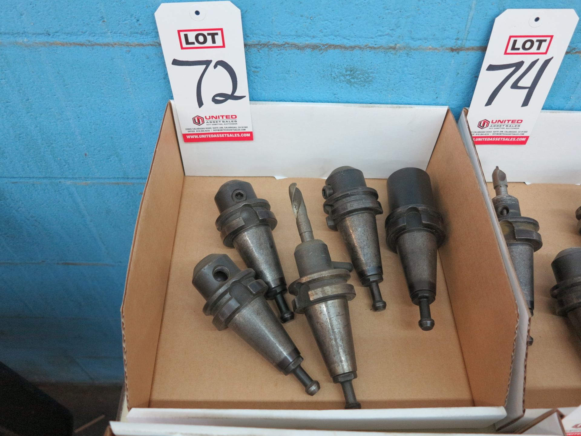 LOT - (5) CAT 30 TAPER TOOL HOLDERS