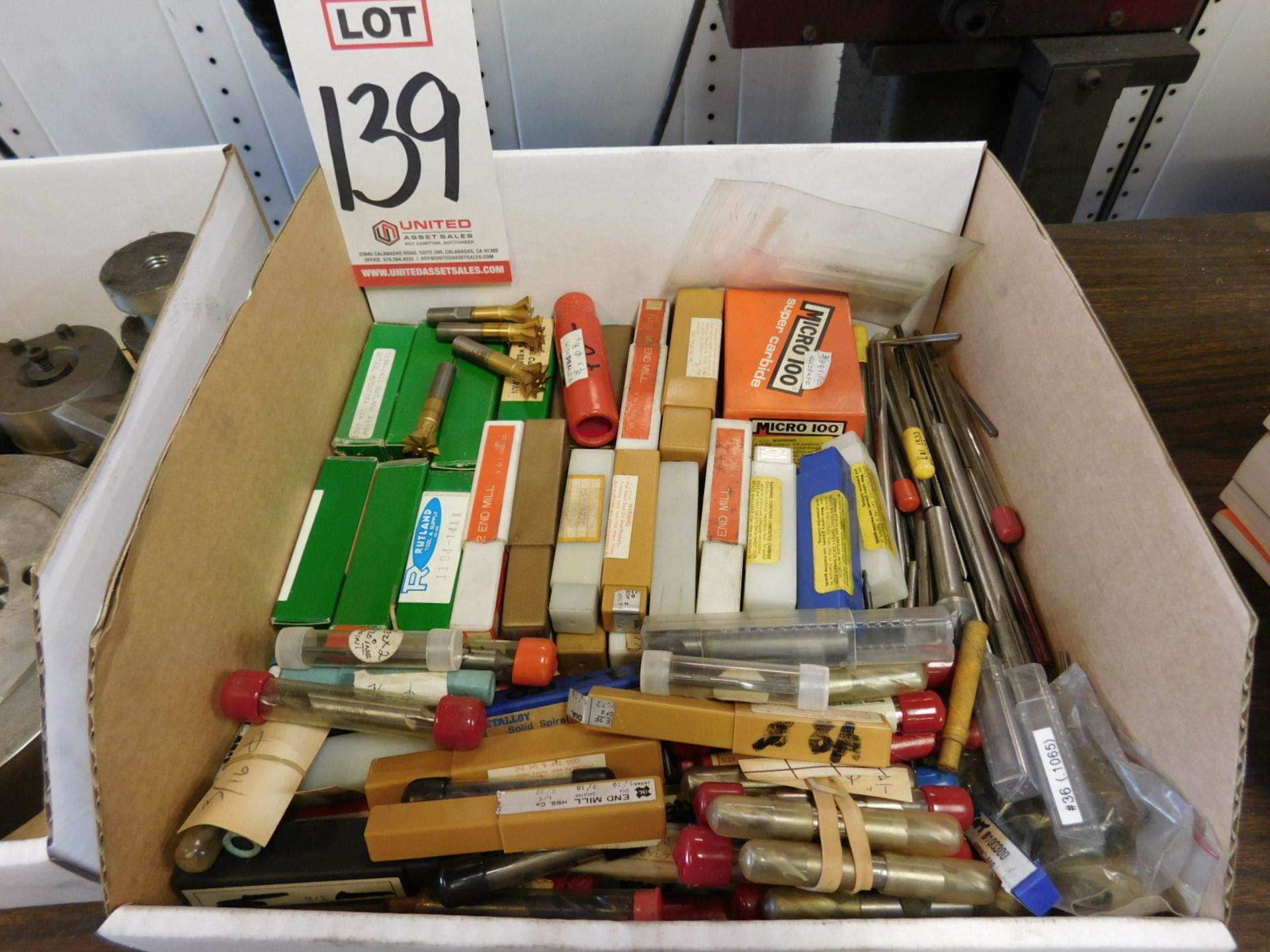 LOT - MISC MILLING CUTTERS, REAMERS, ETC.