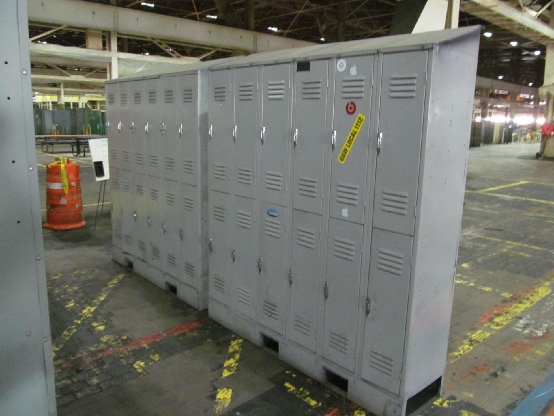 LOT - (2) 12-DOOR TWO TIER LOCKERS, 10" x 35" DOORS (LOC. O27)