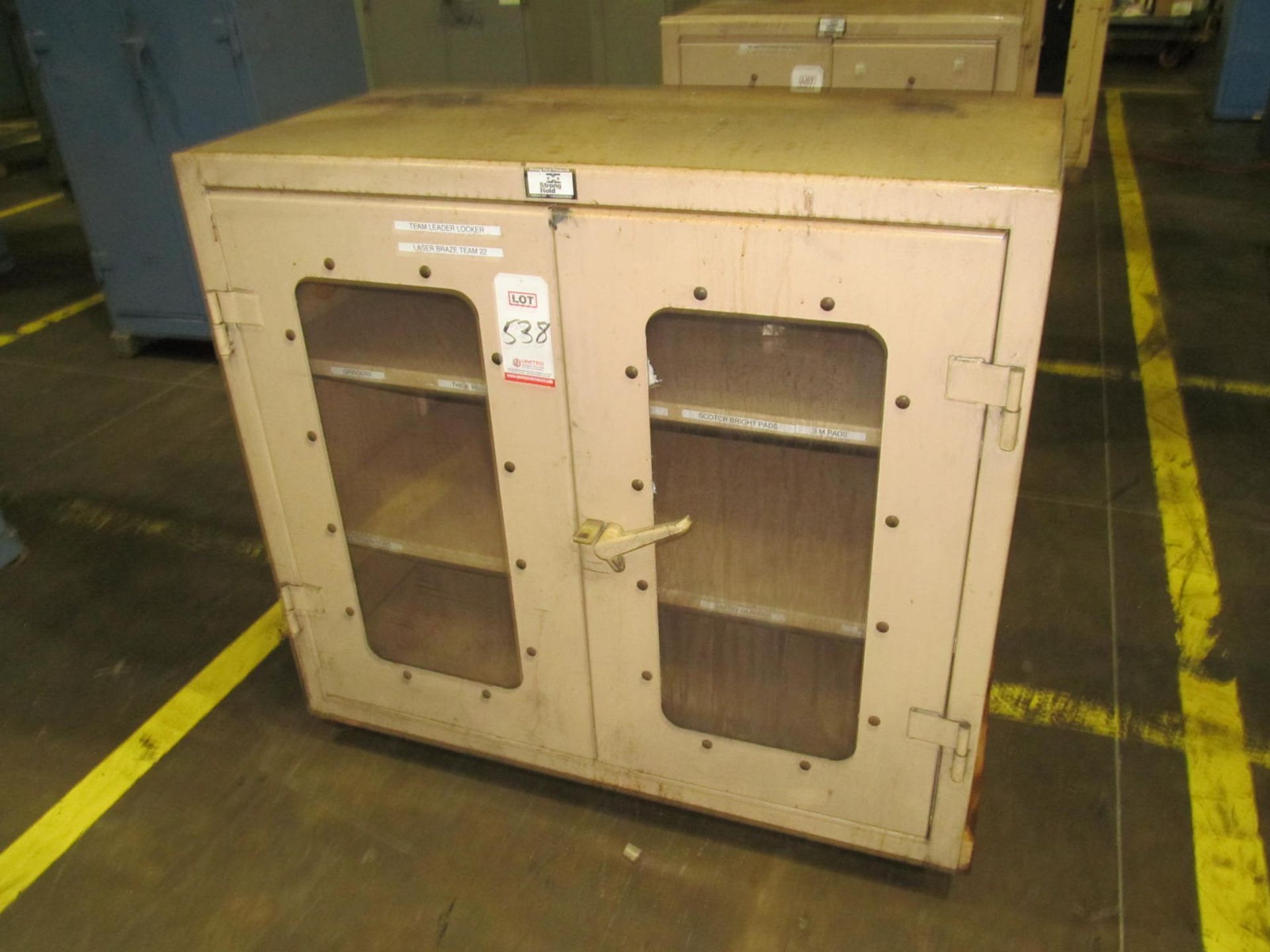 STRONG HOLD 43.5-LD-242 STEEL CABINET, 48" x 24" x 42" HIGH (LOC. O25)