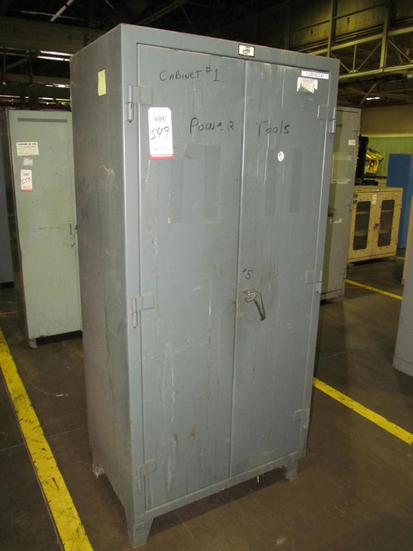 STRONG HOLD 36" x 24" X 78" HIGH 2-DOOR STEEL CABINET (LOC N25)