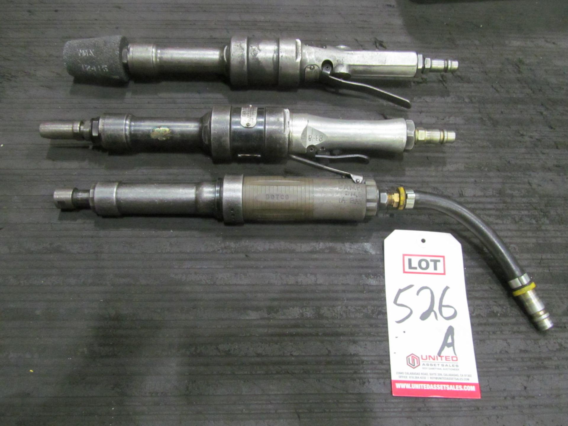 LOT - (3) PNEUMATIC STRAIGHT/DIE GRINDERS, (1) ROCKWELL 41G-523G, (1) ROCKWELL 41G-521D, (1)