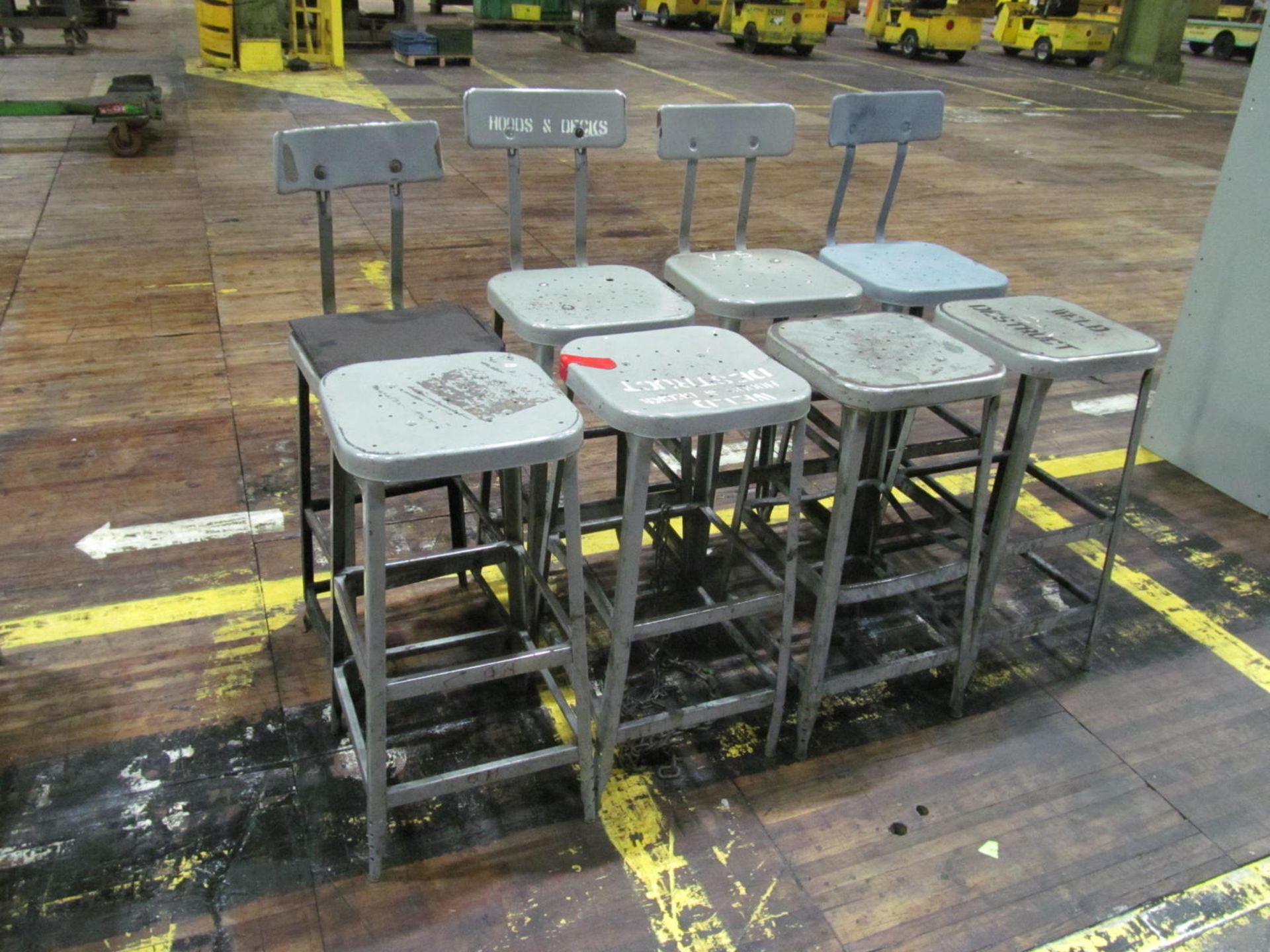 LOT - (8) SHOP STOOLS (LOC. M27)