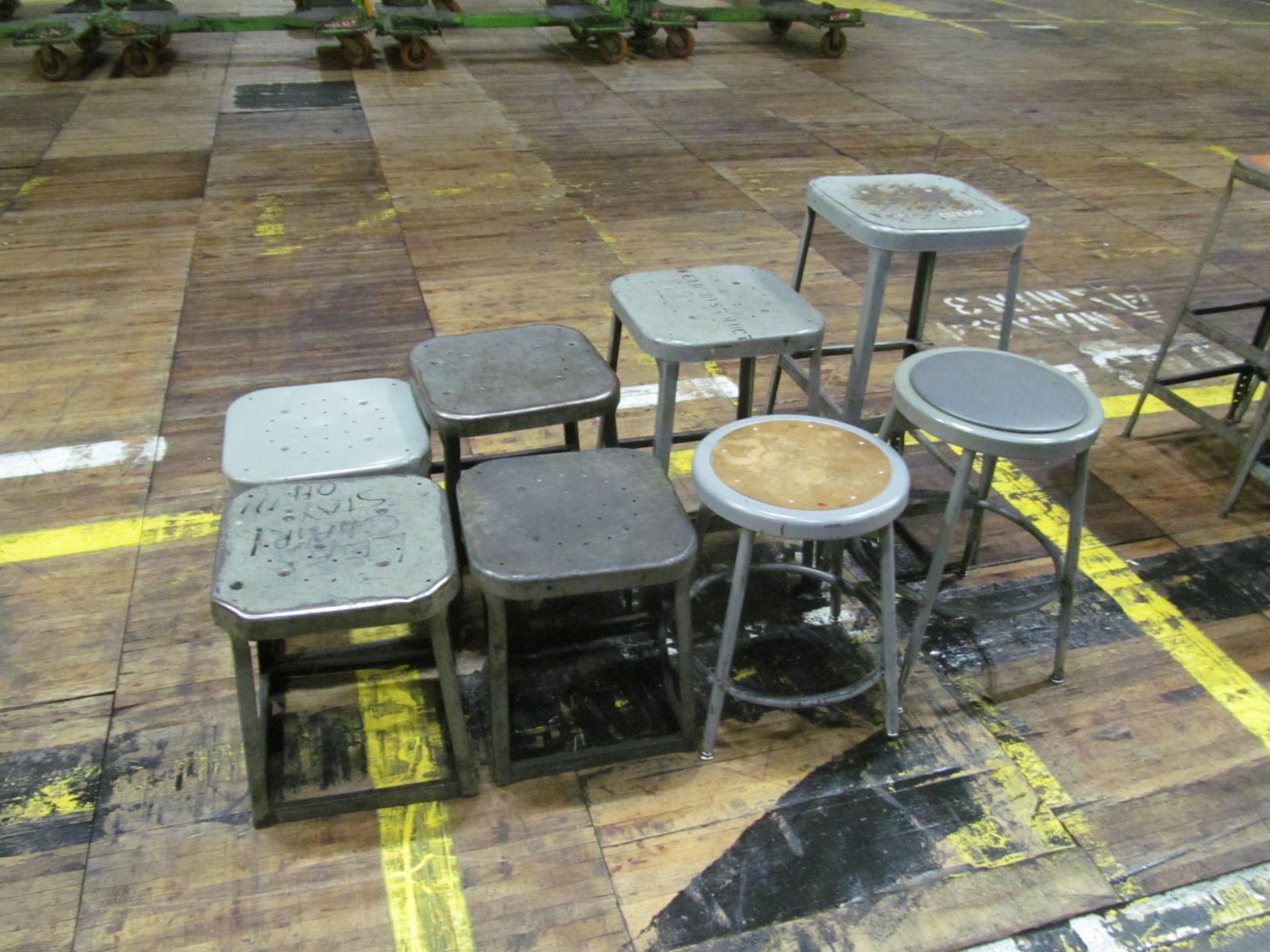 LOT - (8) SHOP STOOLS (LOC. M27)